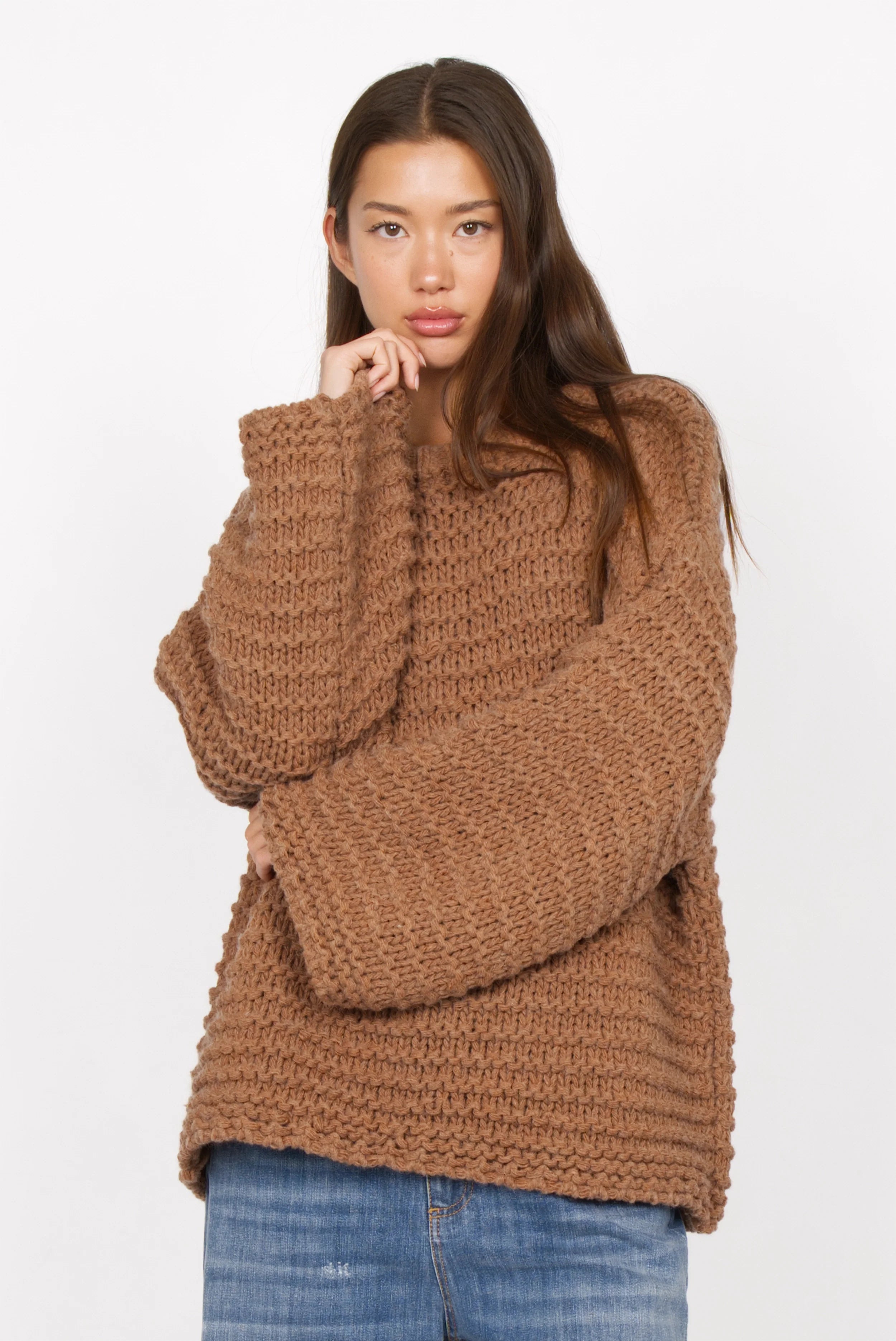 VAILE oversized chunky knit sweater