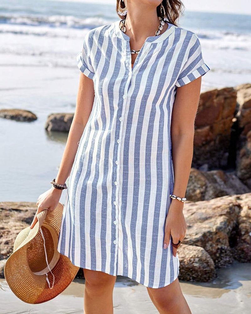 Odette | Chic Stripe Dress - Nora & Ivy Boutique