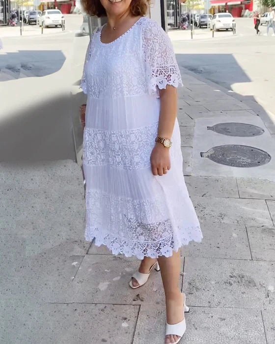 Alba | Casual Lace Dress - Nora & Ivy Boutique