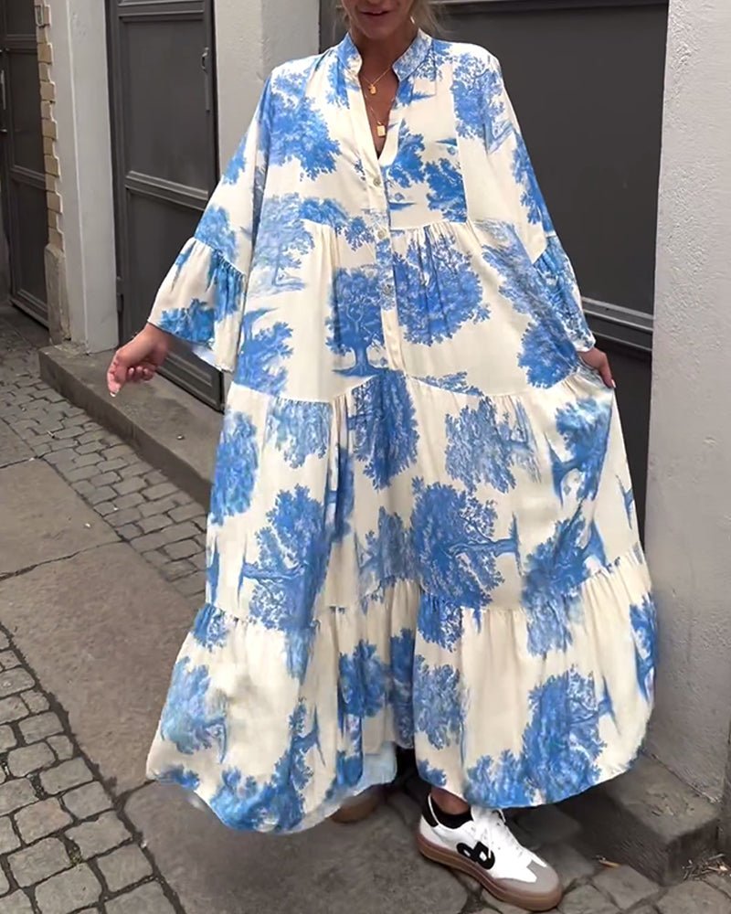 Della | Long Elegant Flow Dress - Nora & Ivy Boutique