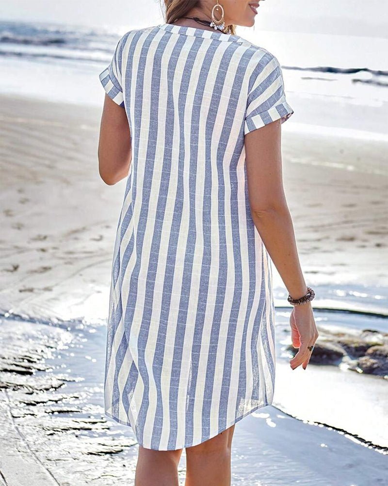 Odette | Chic Stripe Dress - Nora & Ivy Boutique