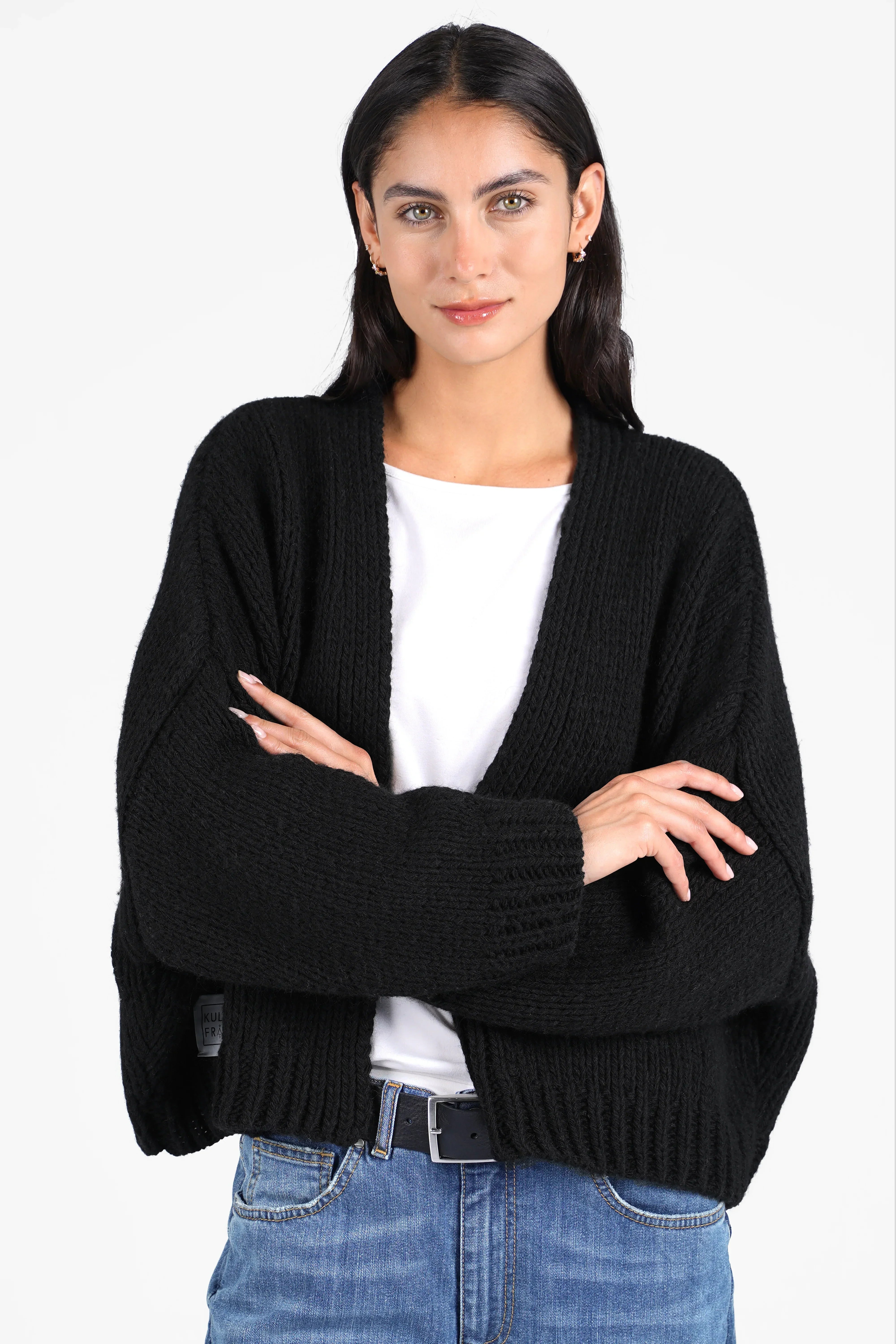 ALIXA cropped knit cardigan