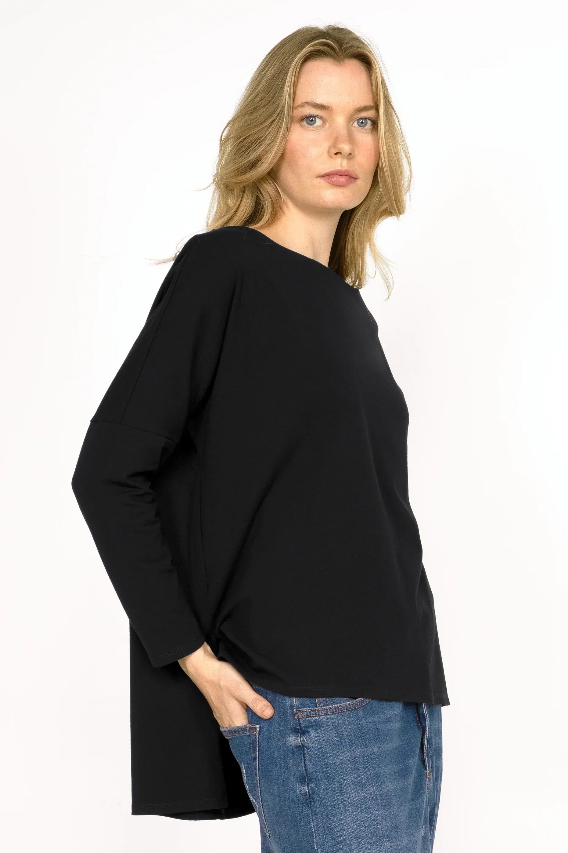 AMALEA relaxed fit longsleeve