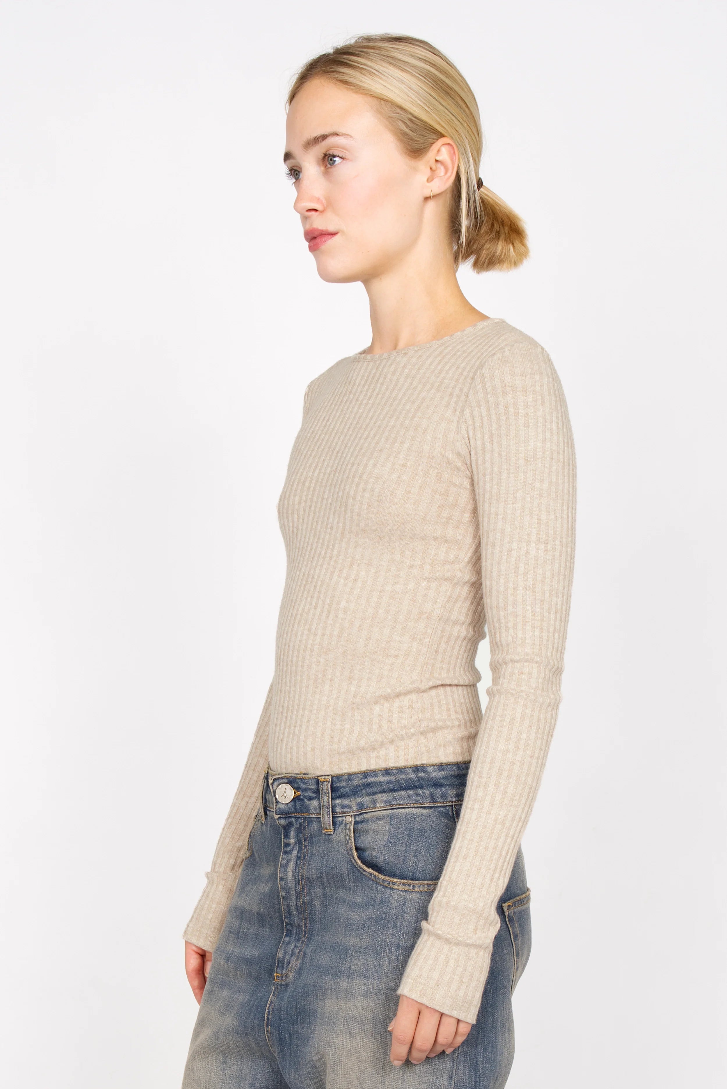 BETTIE longsleeve in fine knit rib