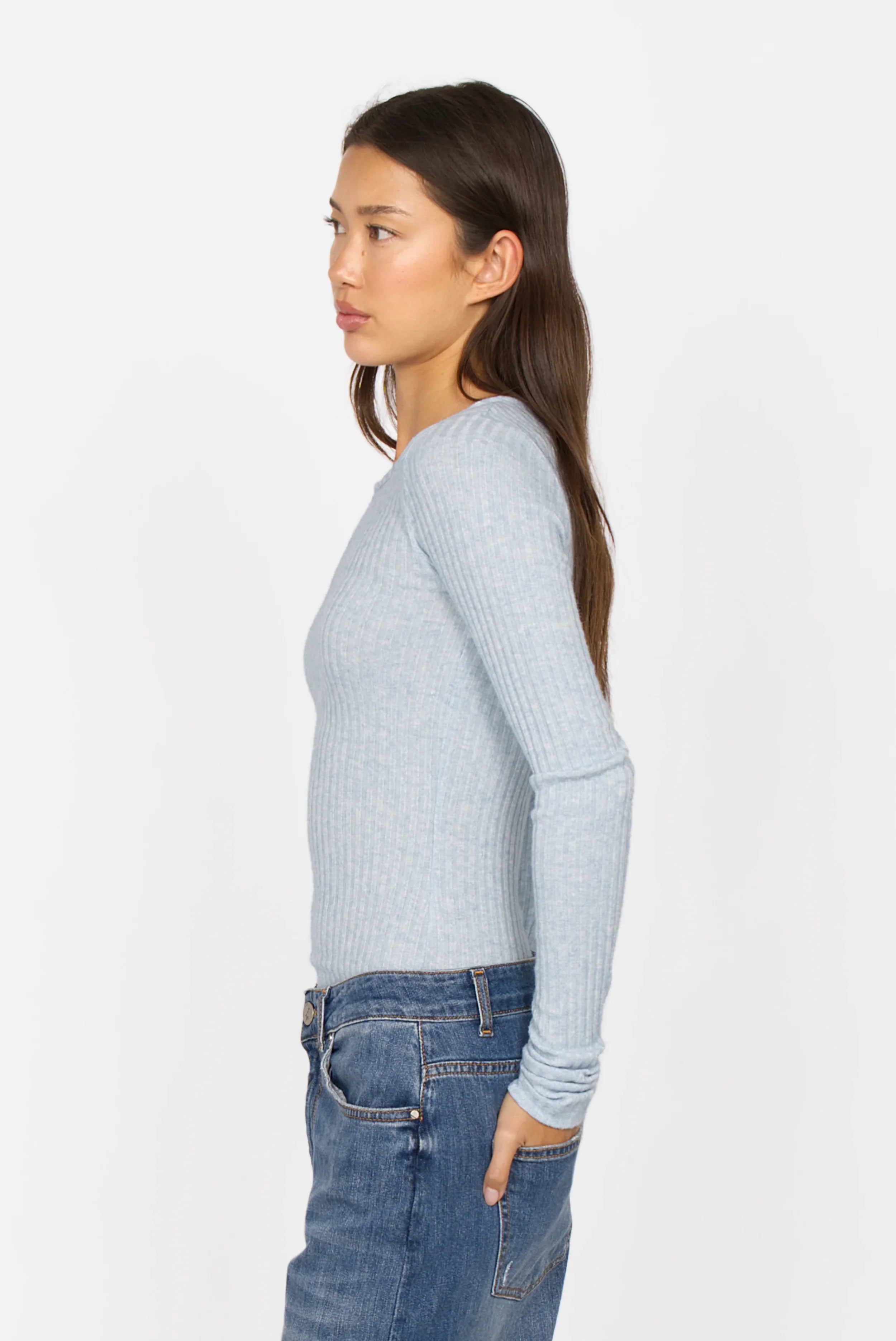 BETTIE longsleeve in fine knit rib