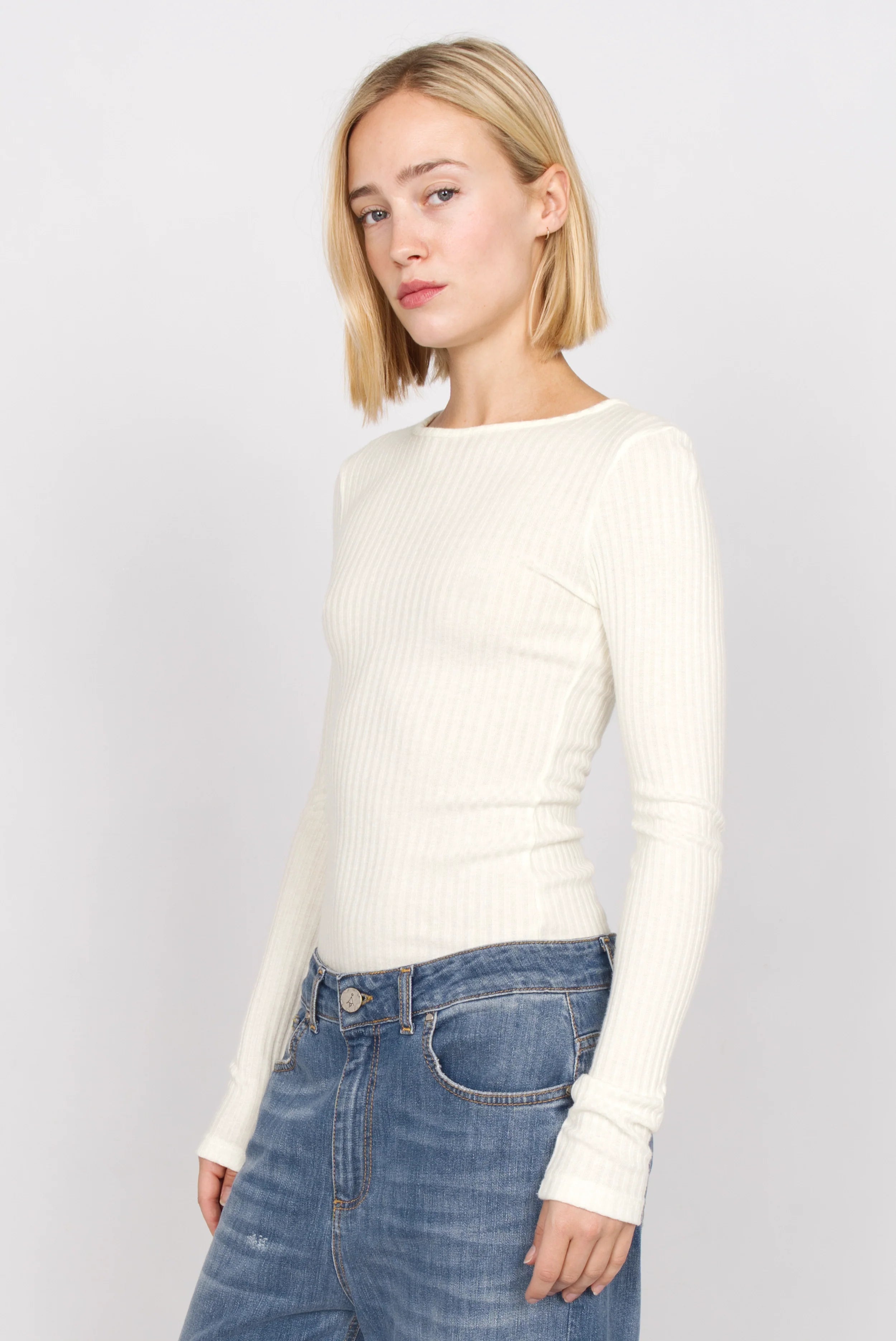 BETTIE longsleeve in fine knit rib