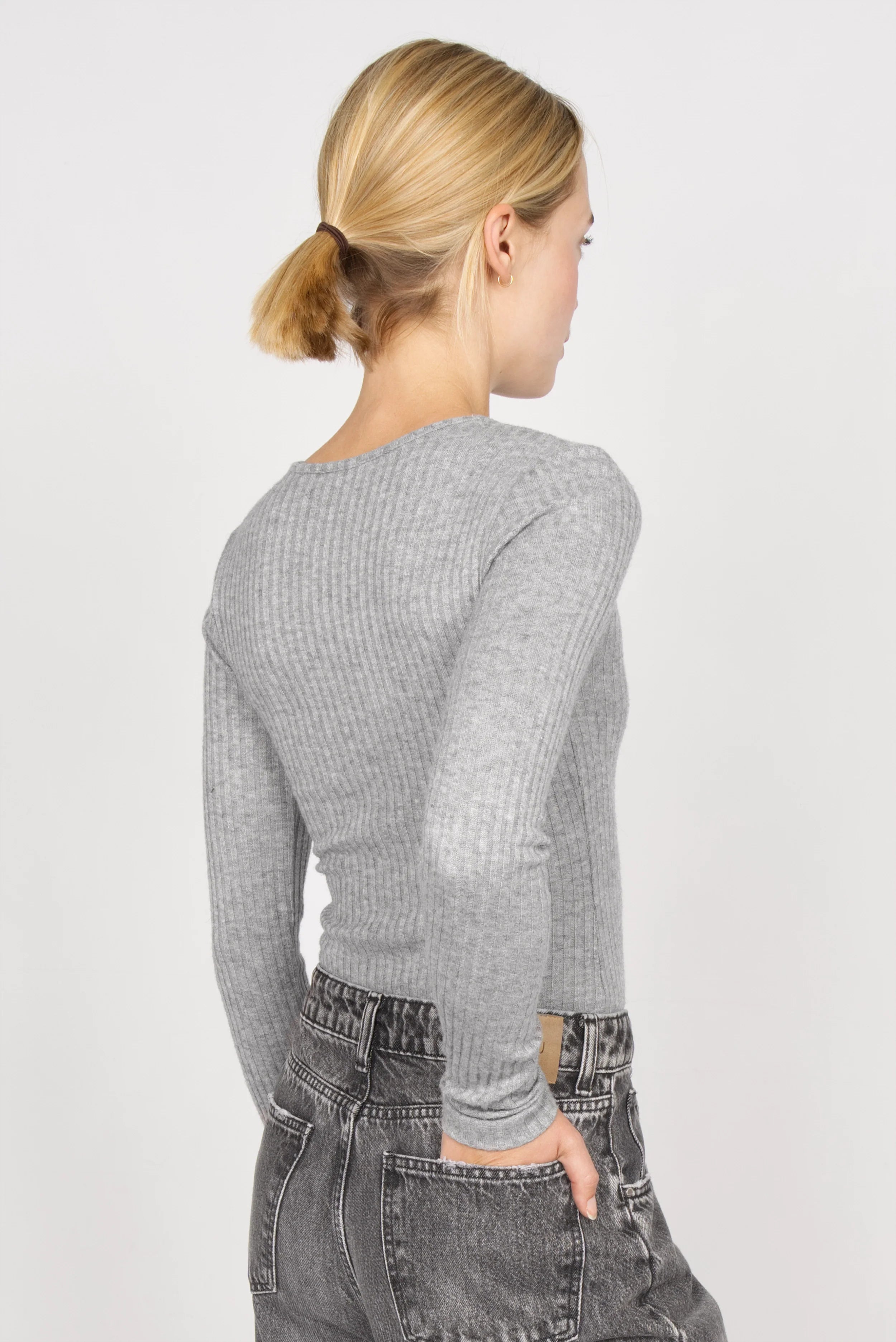 BETTIE longsleeve in fine knit rib