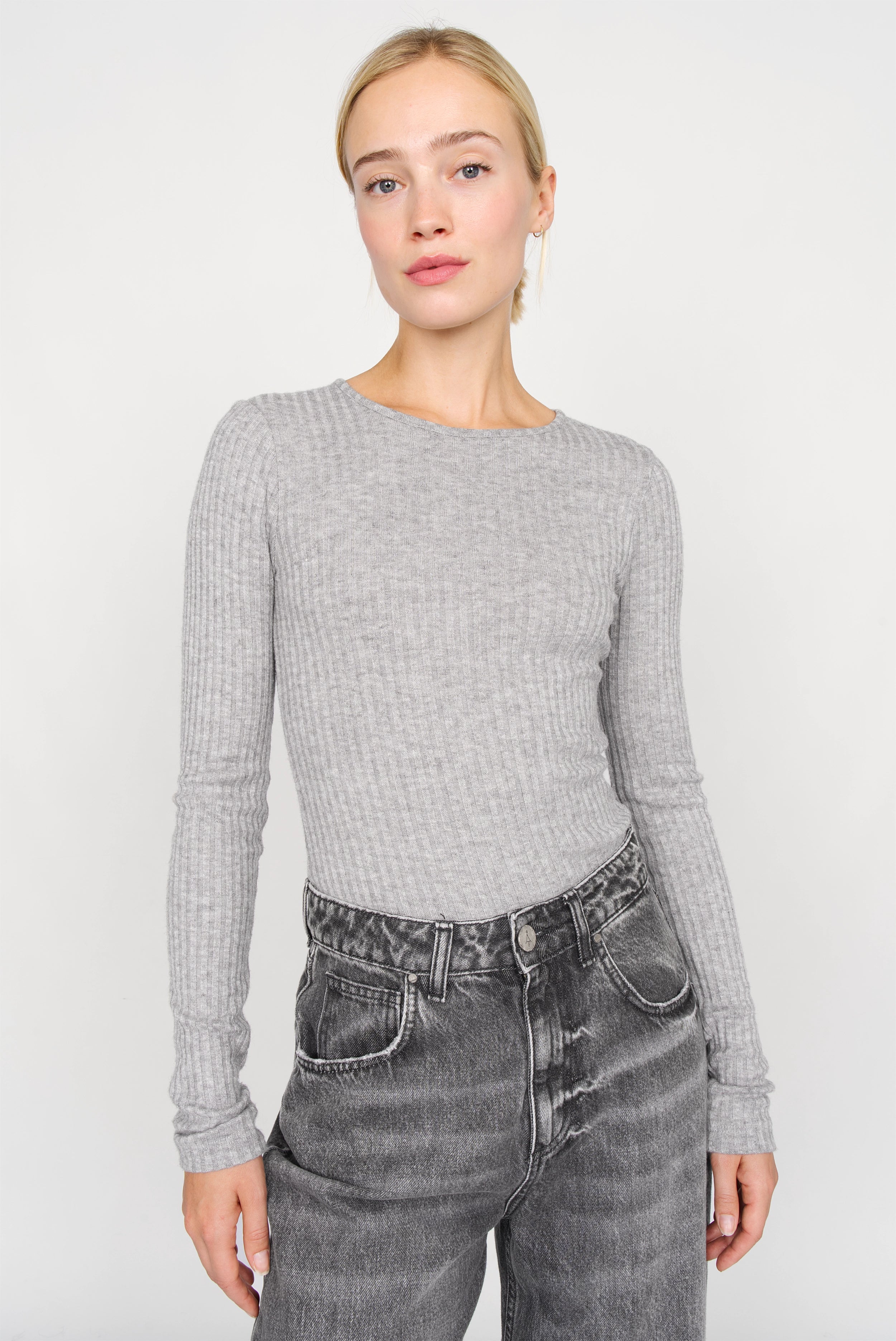 BETTIE longsleeve in fine knit rib