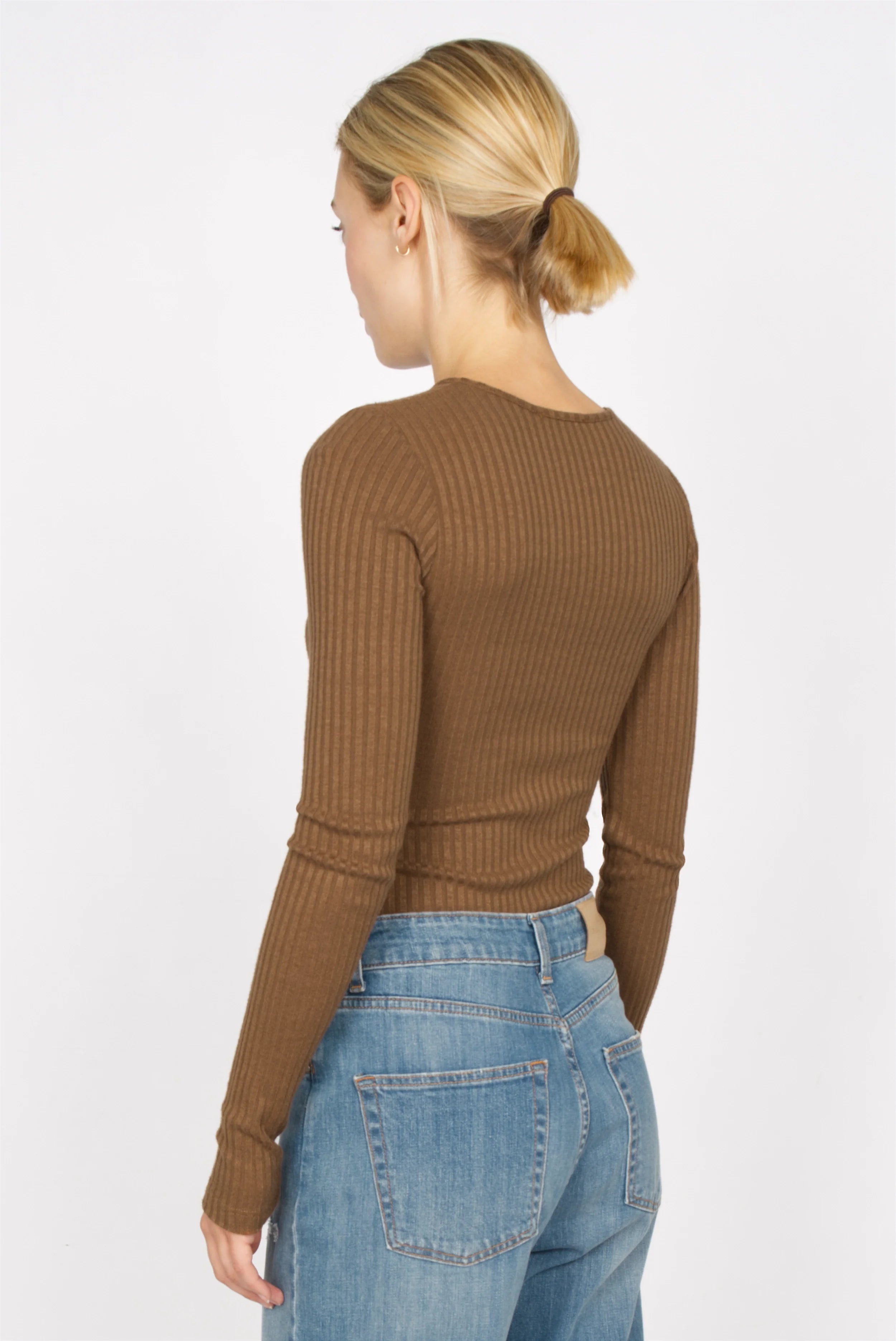BETTIE longsleeve in fine knit rib