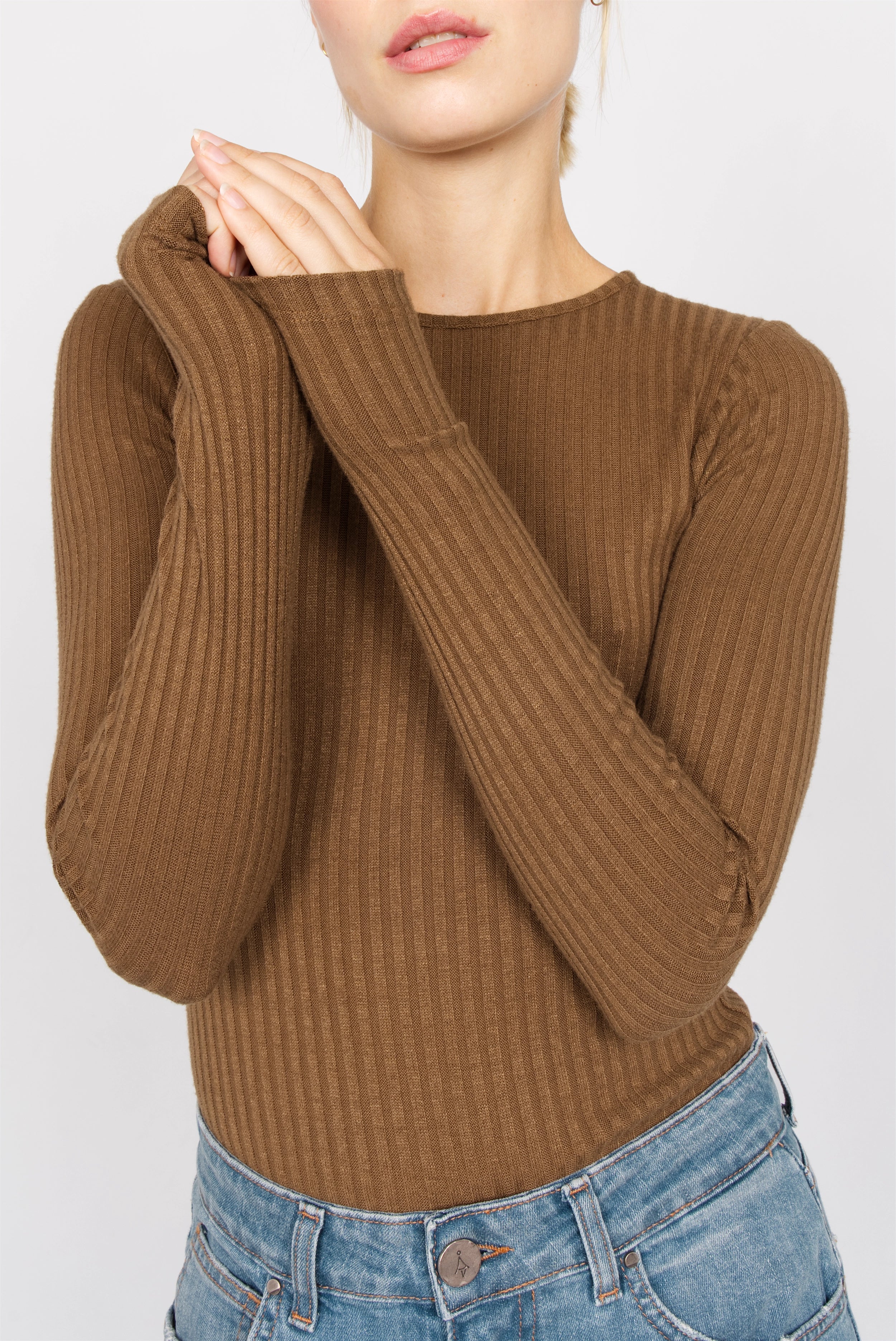 BETTIE longsleeve in fine knit rib