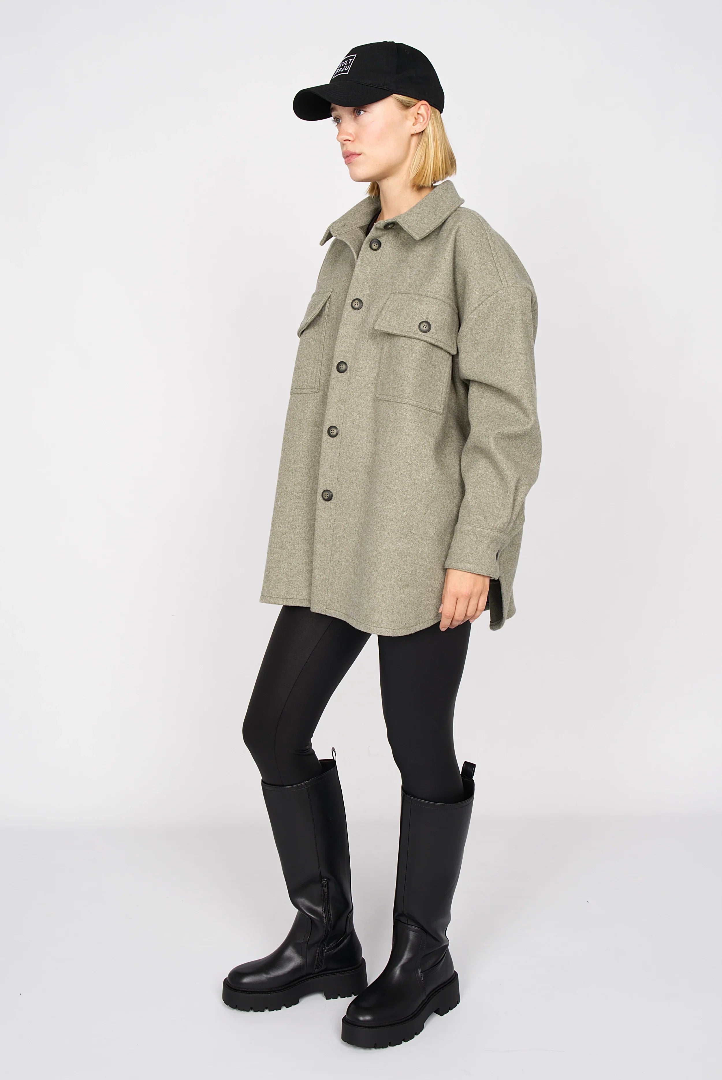 BJORA overshirt in wool mix