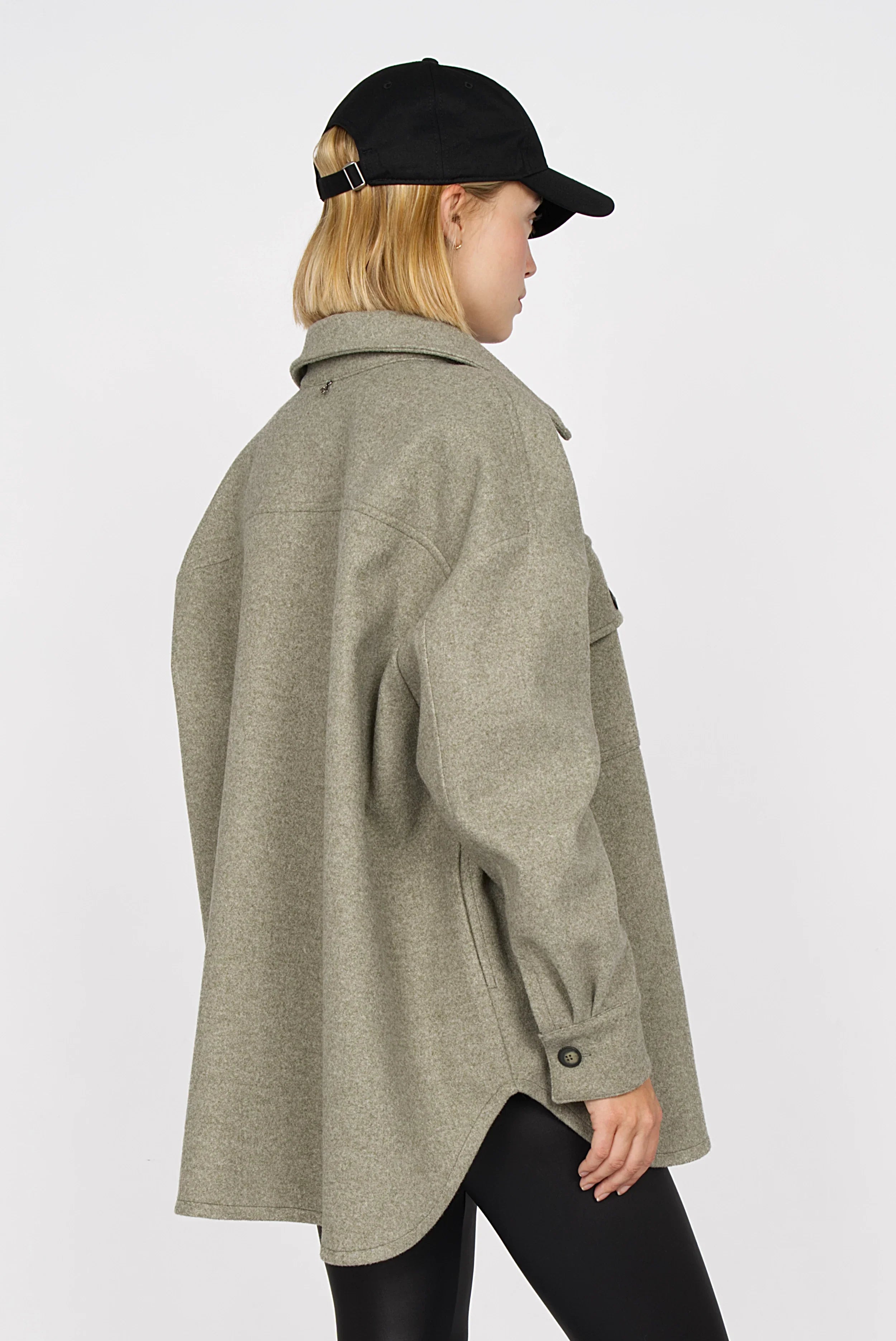 BJORA overshirt in wool mix