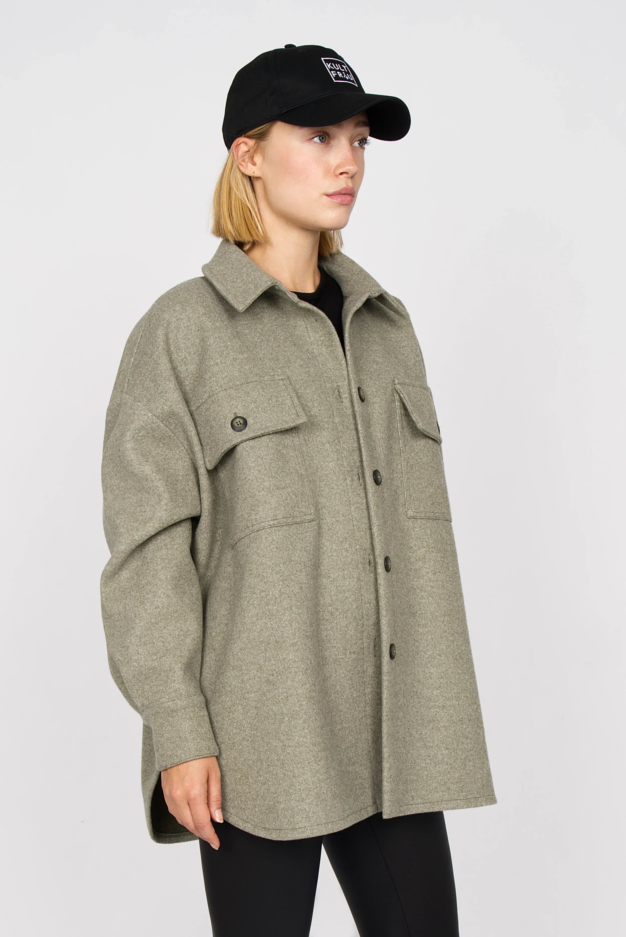 BJORA overshirt in wool mix