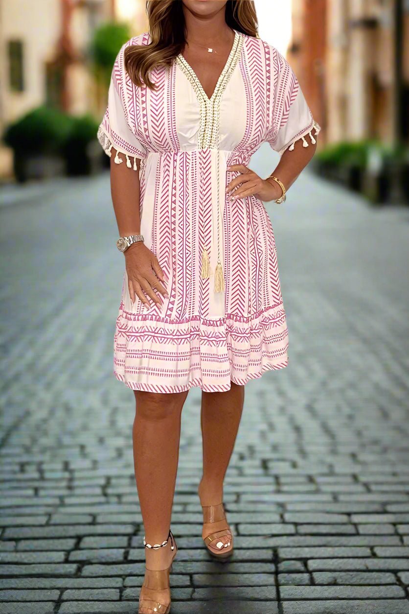 Magdalena | Chic Printed Dress - Nora & Ivy Boutique