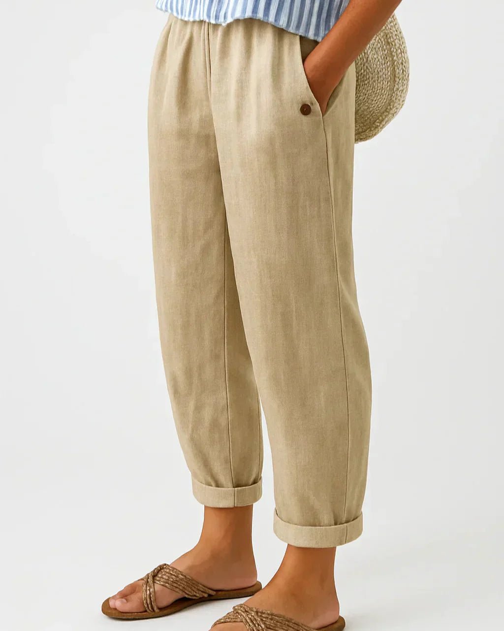 Penelope – Linen - Cotton Trouser - Nora & Ivy Boutique