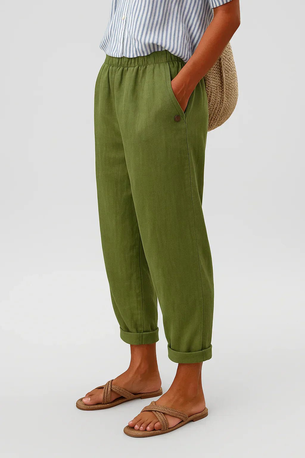 Penelope – Linen - Cotton Trouser - Nora & Ivy Boutique