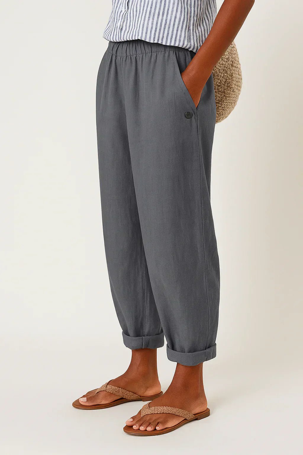 Penelope – Linen - Cotton Trouser - Nora & Ivy Boutique