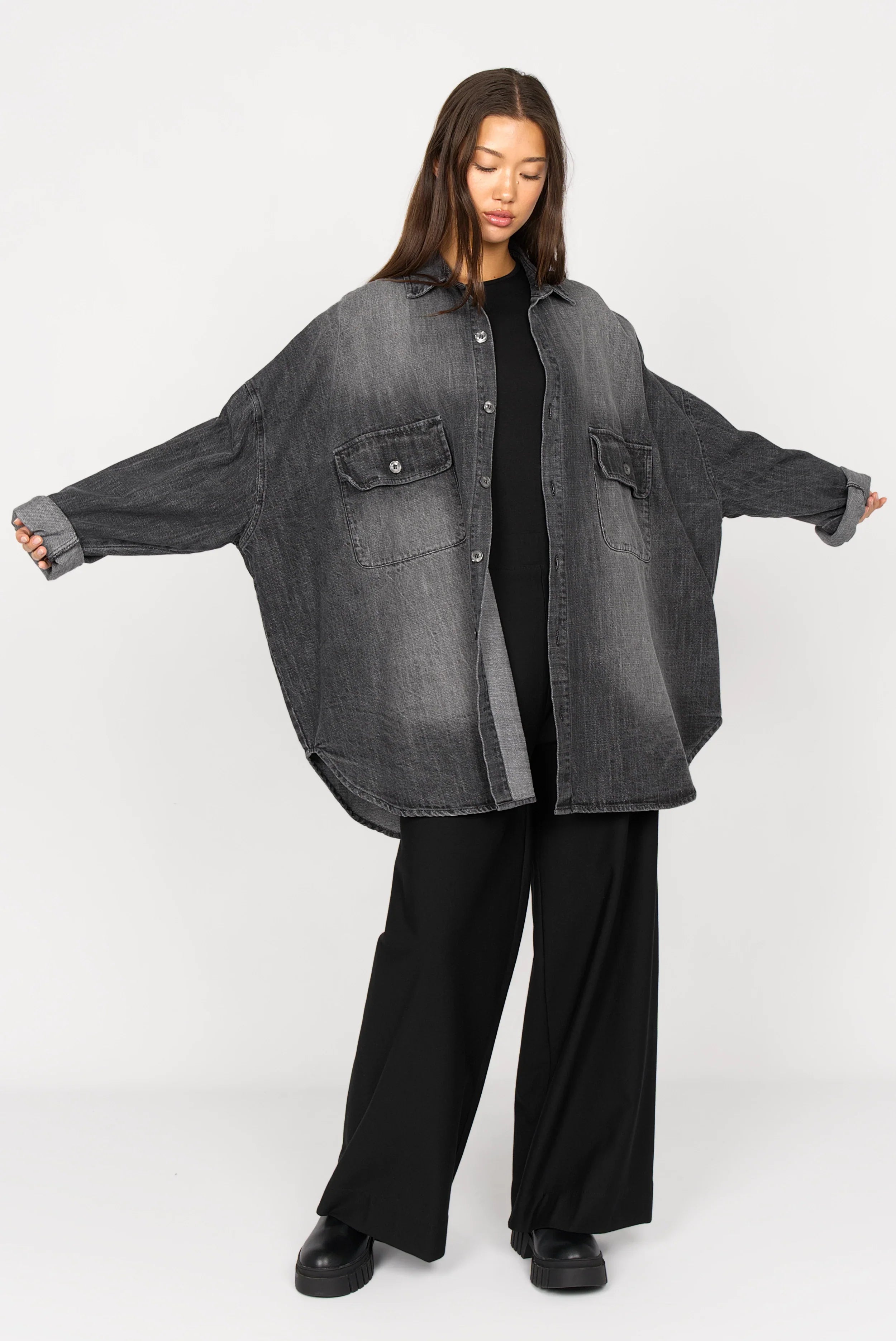ANEA oversized shirt jacket