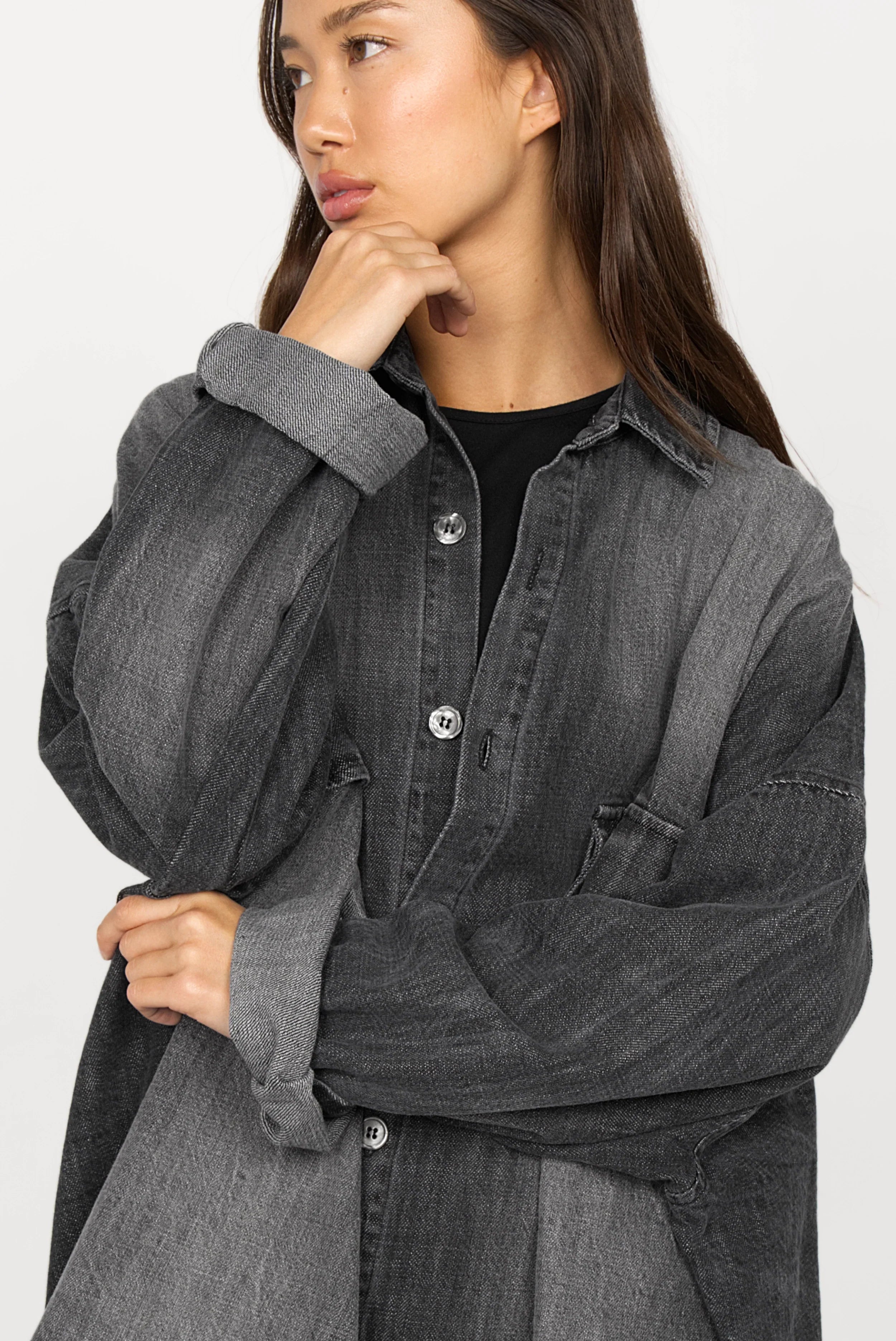 ANEA oversized shirt jacket