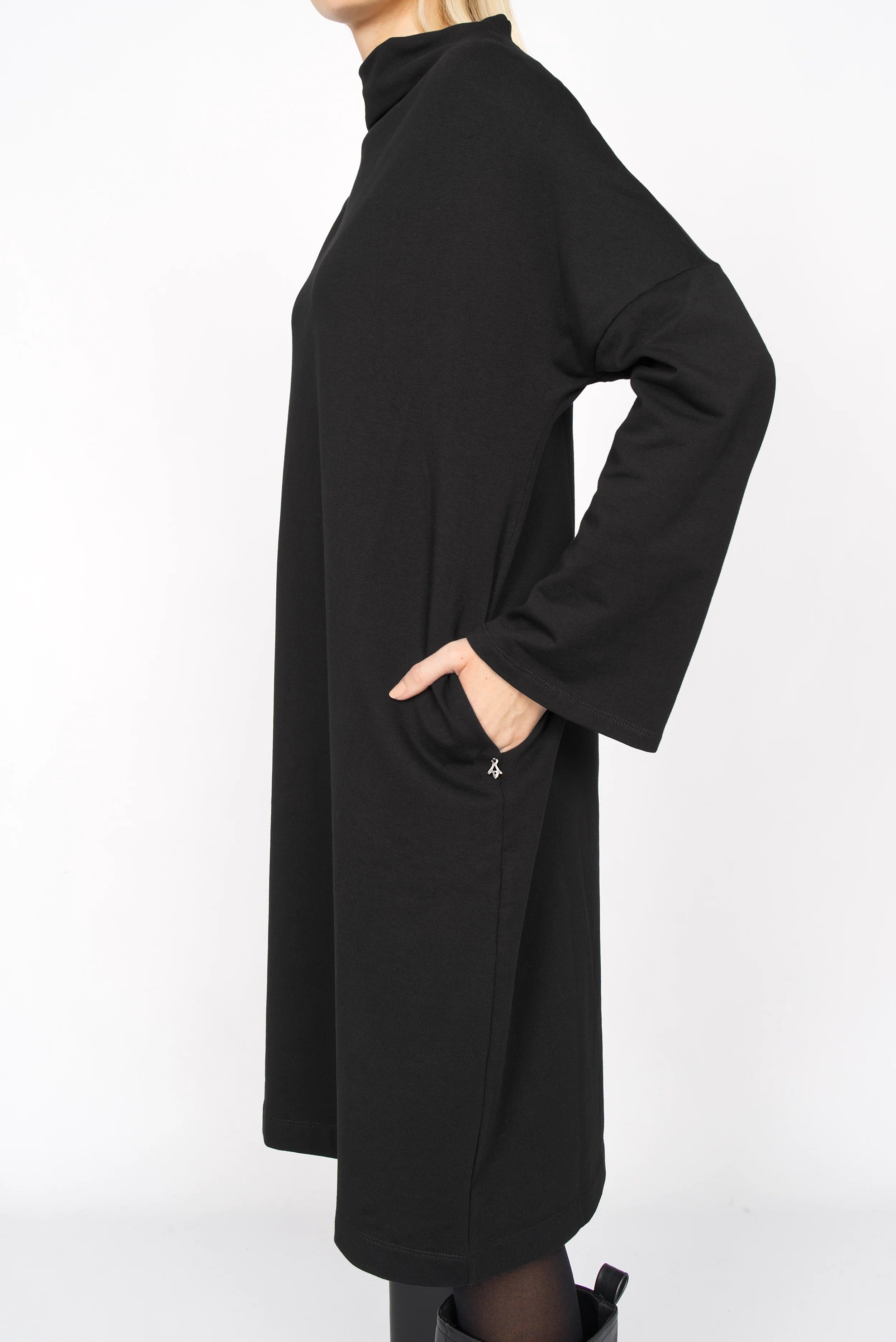 ELYA sweat dress with high collar