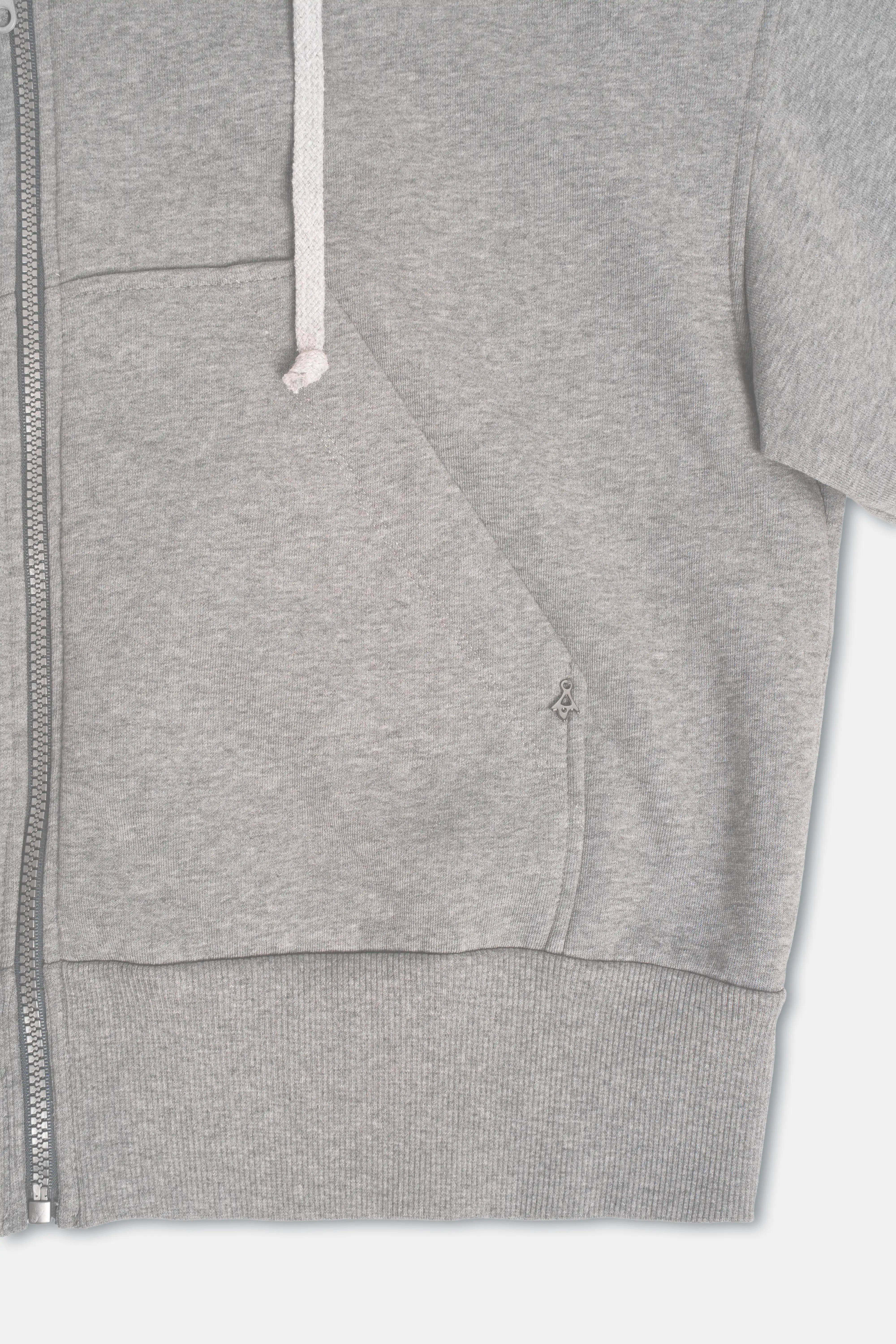 HEDIE Zip-Hoodie Grey melange