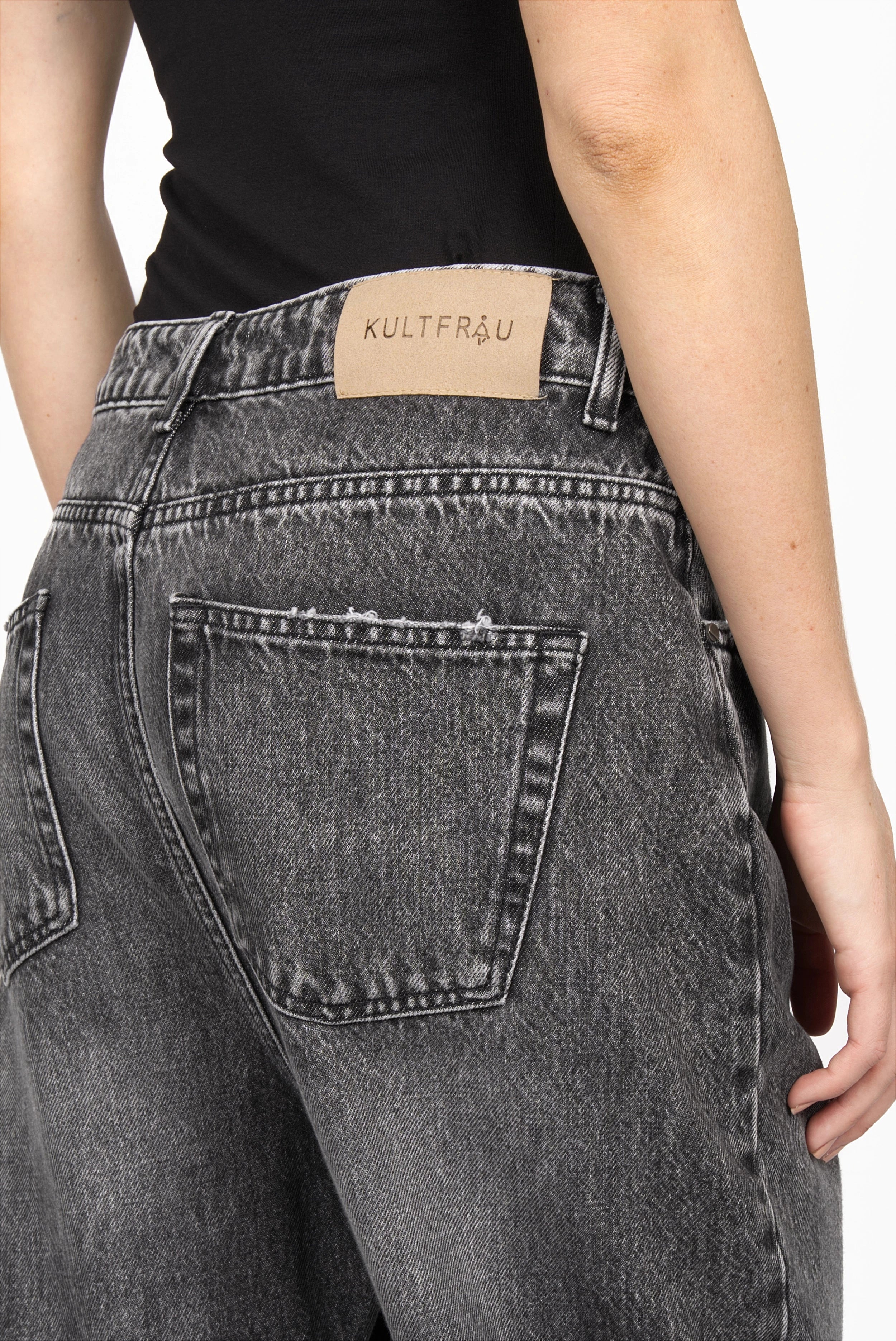 JEANY baggy jeans with turn-ups