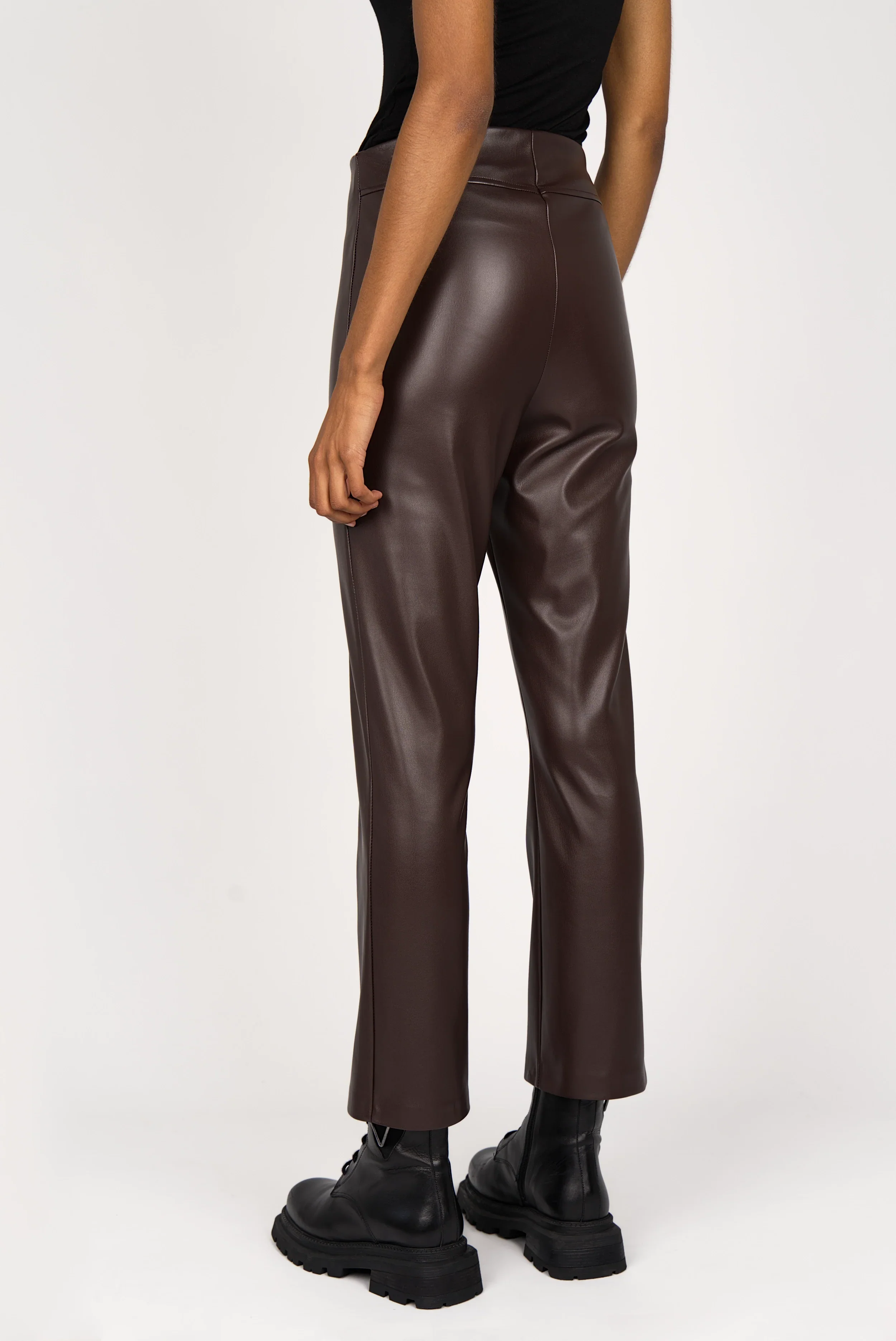 LIMGARD flared eco-leather trousers