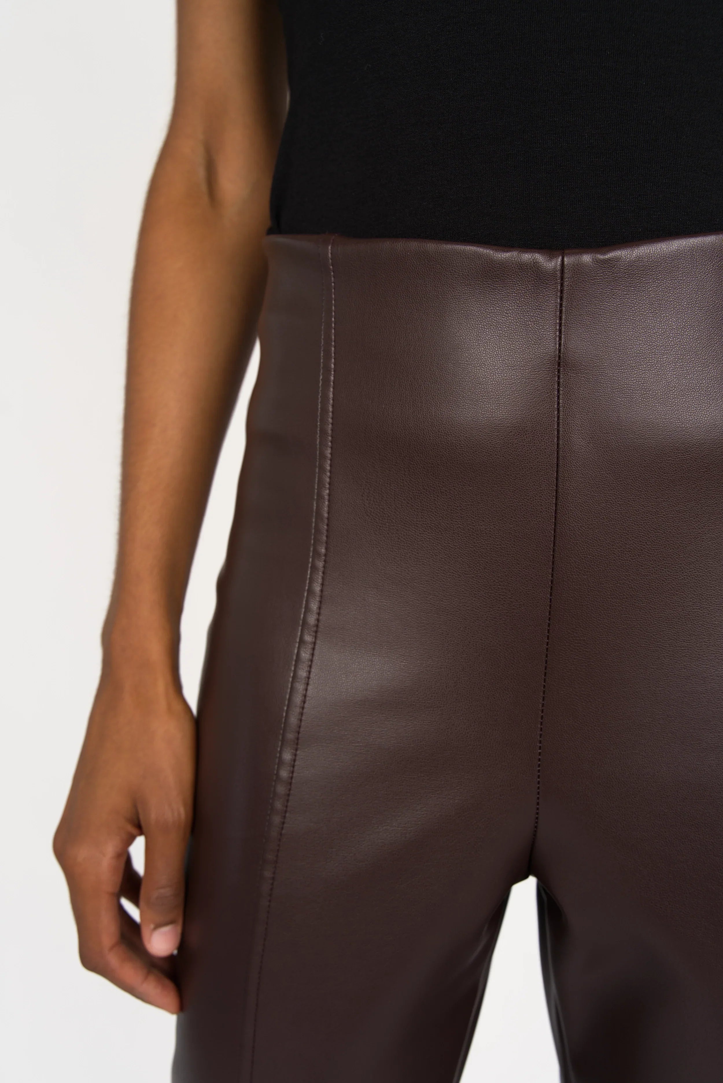 LIMGARD flared eco-leather trousers