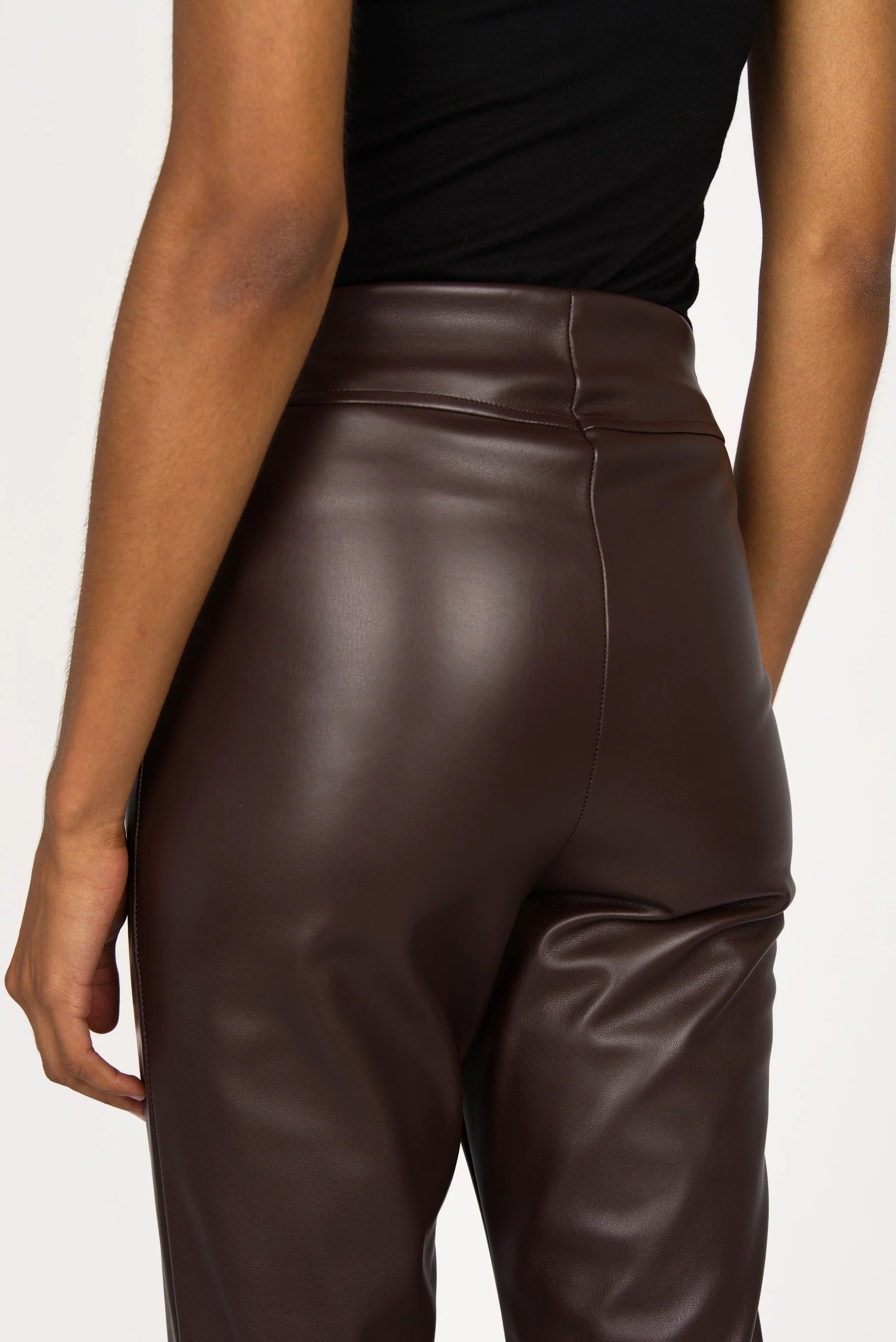 LIMGARD flared eco-leather trousers