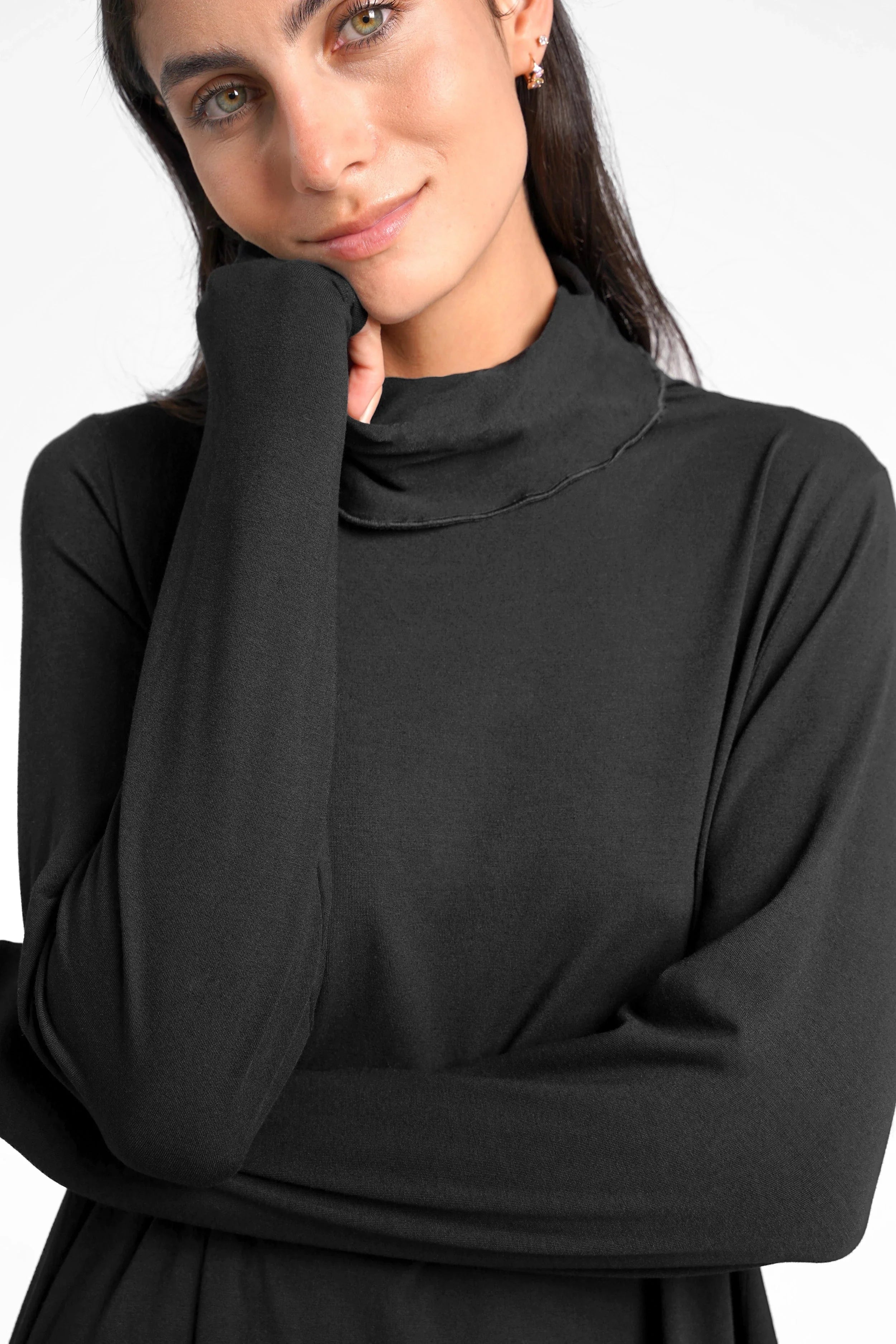 LYLLDA turtleneck a-line dress