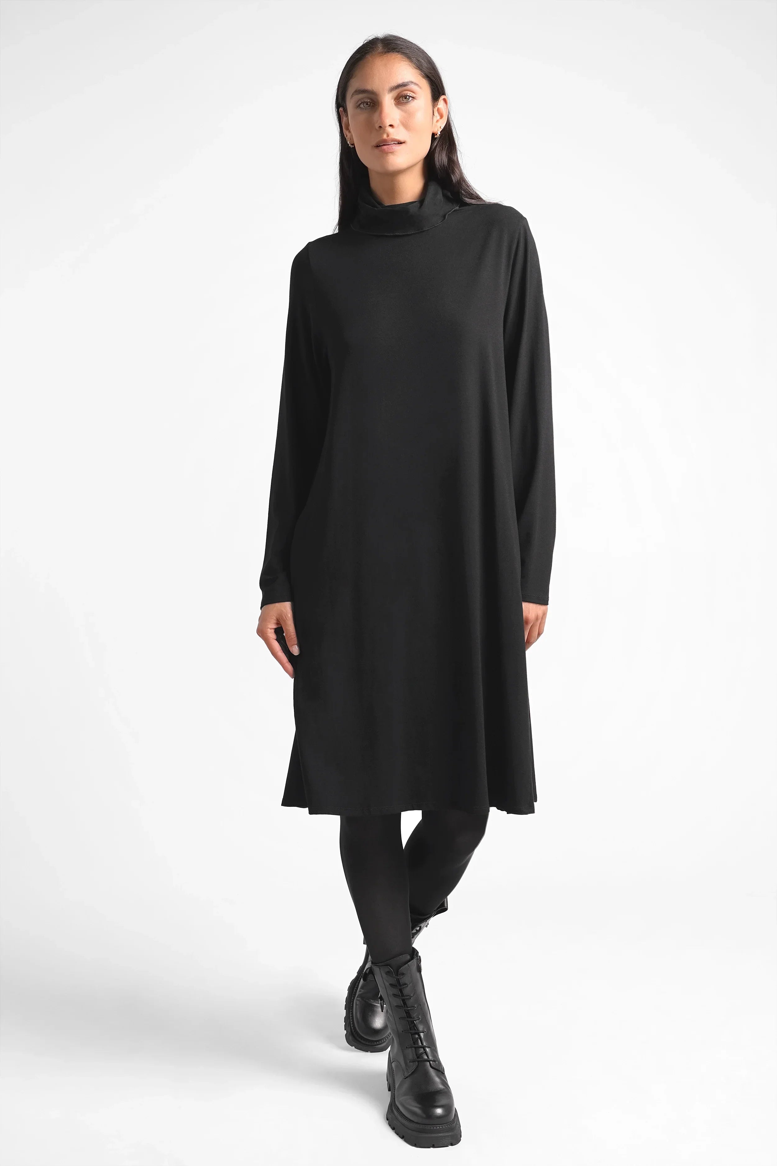 LYLLDA turtleneck a-line dress