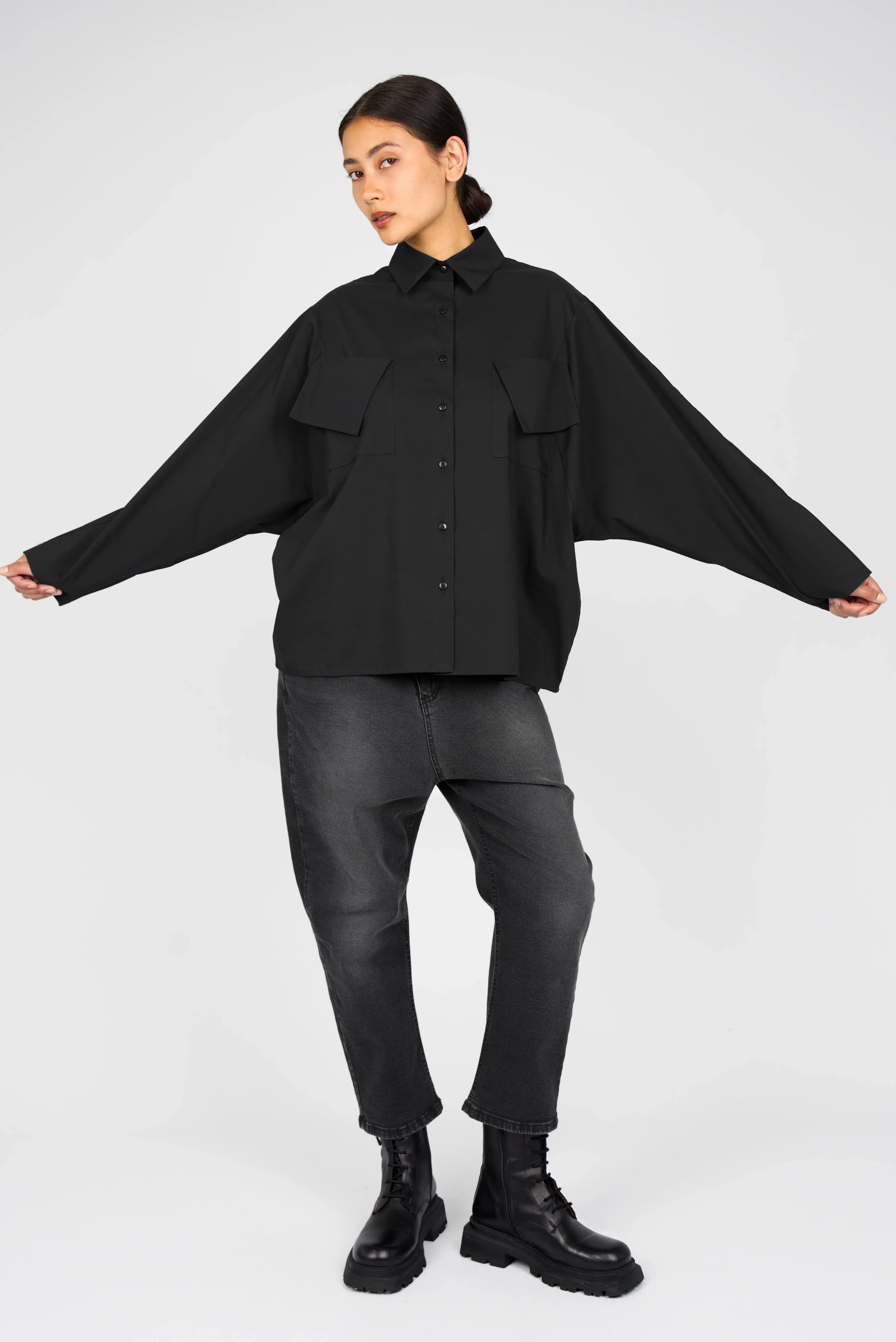 MELIZIA poplin blouse