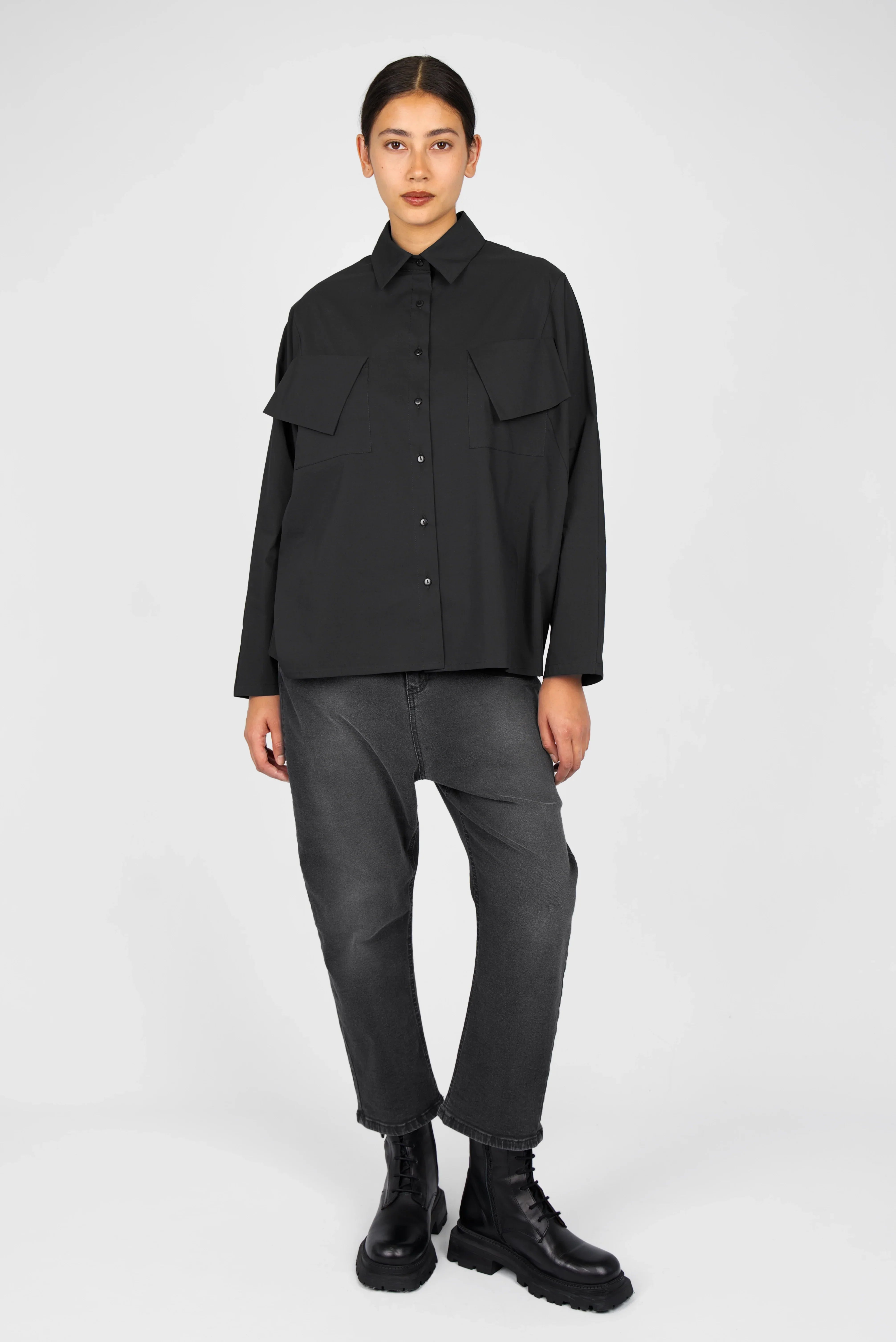 MELIZIA poplin blouse