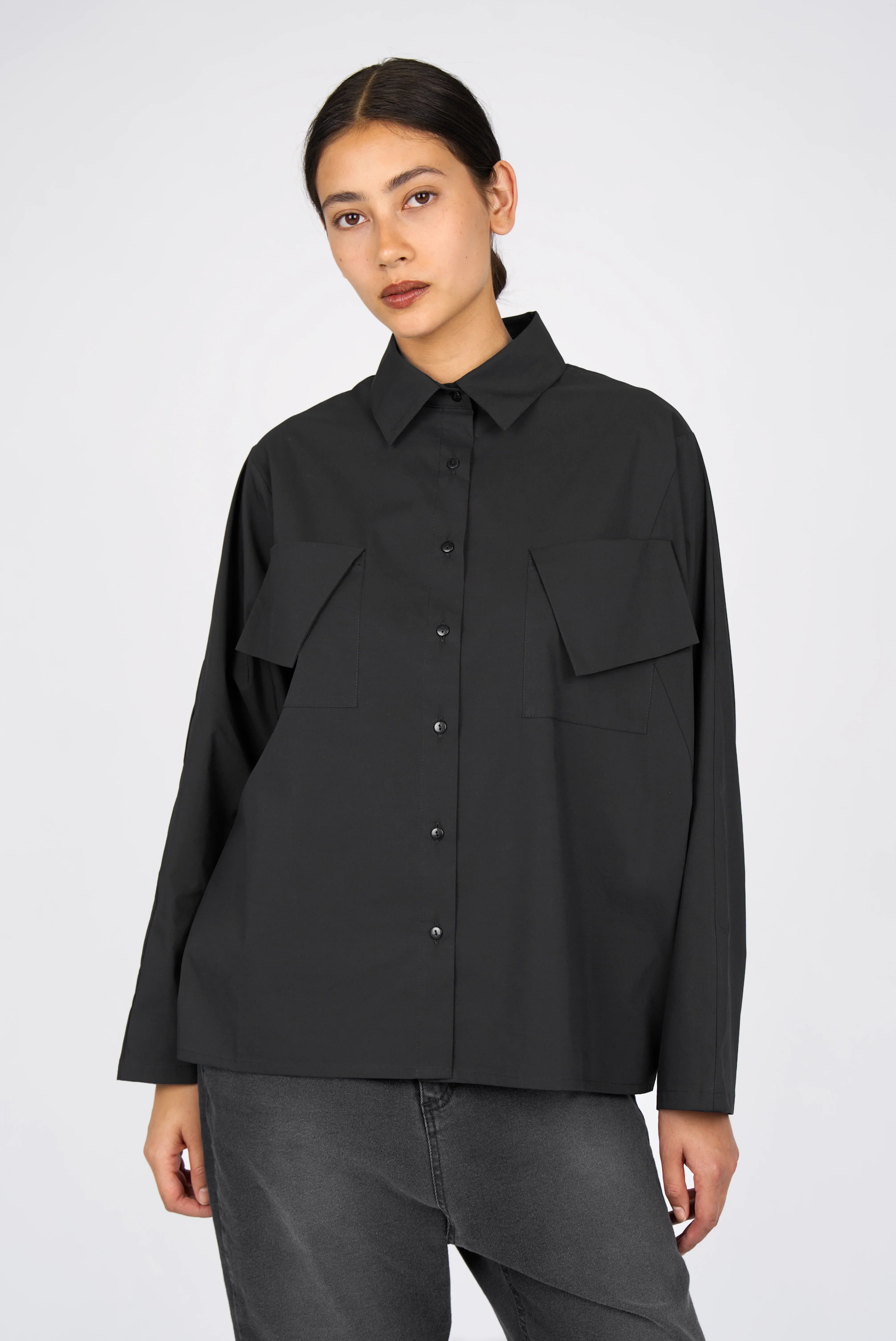 MELIZIA poplin blouse