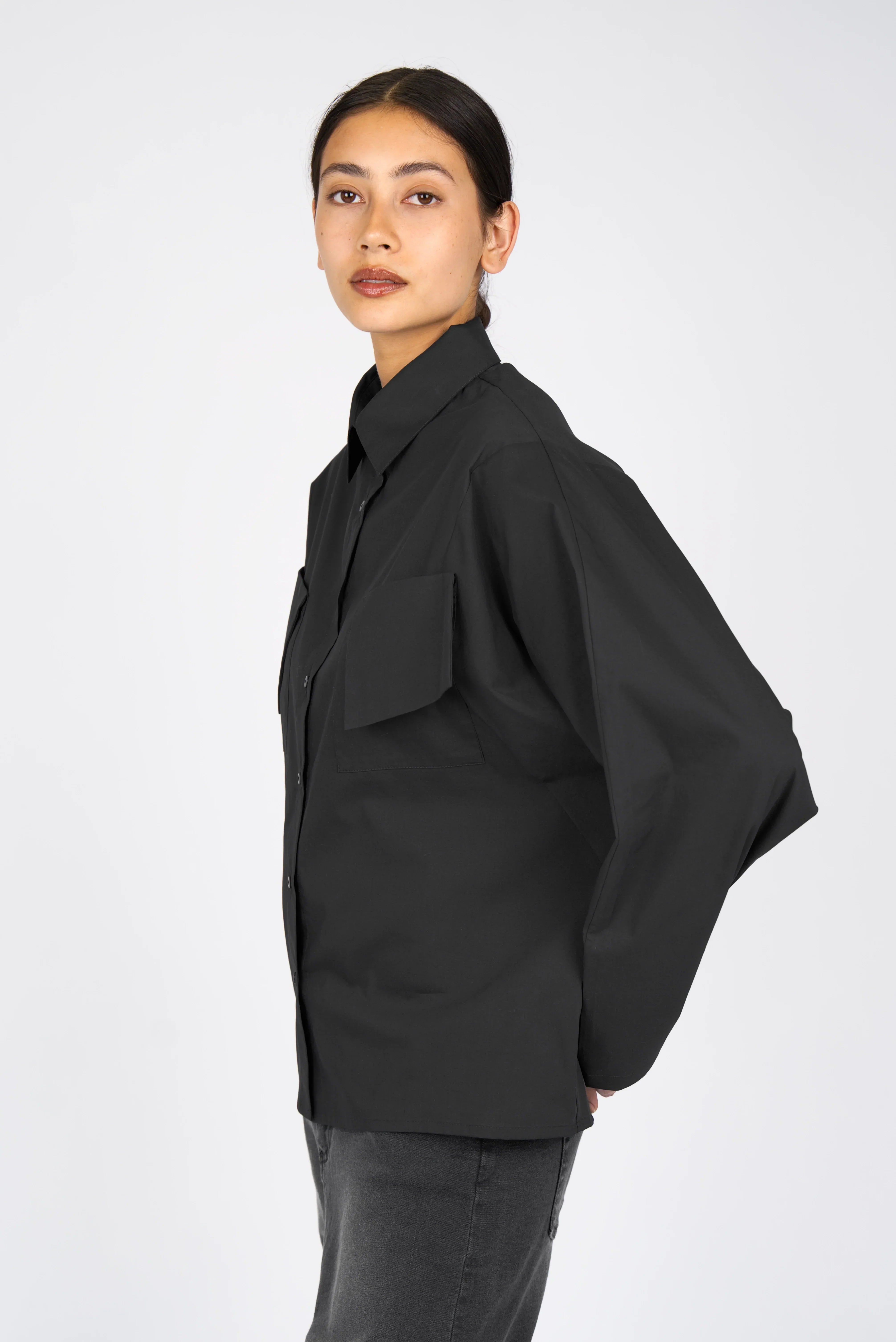 MELIZIA poplin blouse