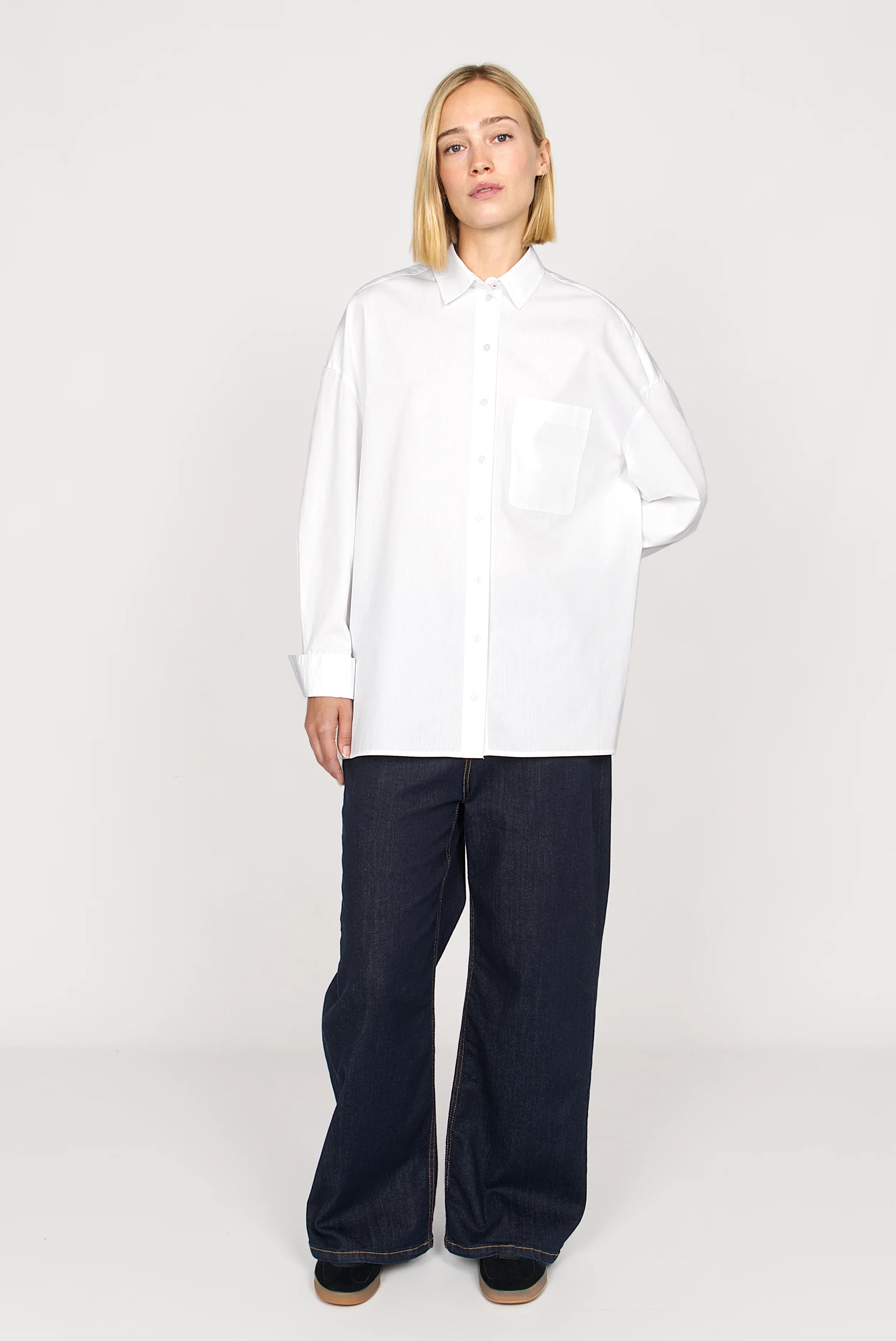 NATI oversize poplin shirt