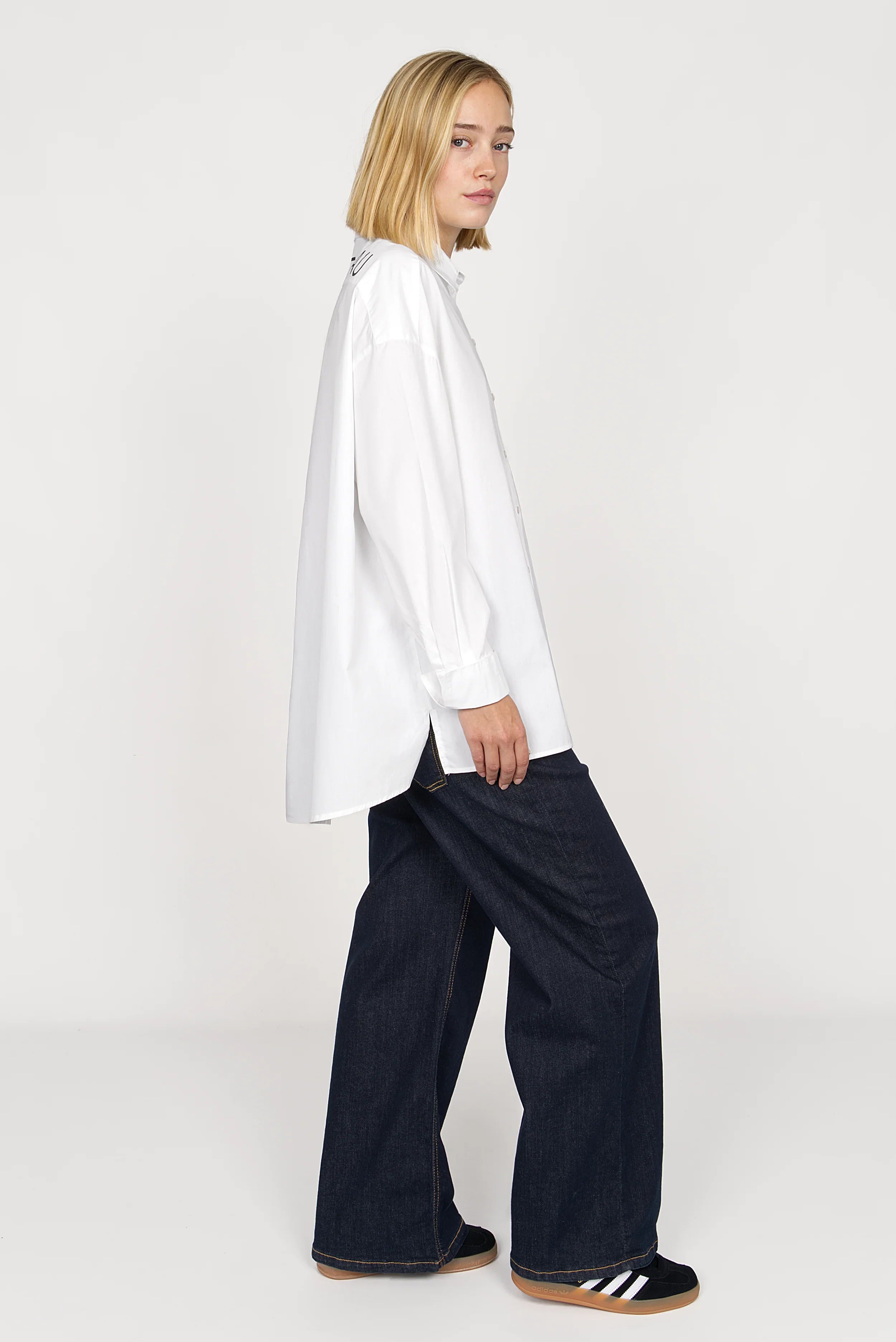 NATI oversize poplin shirt
