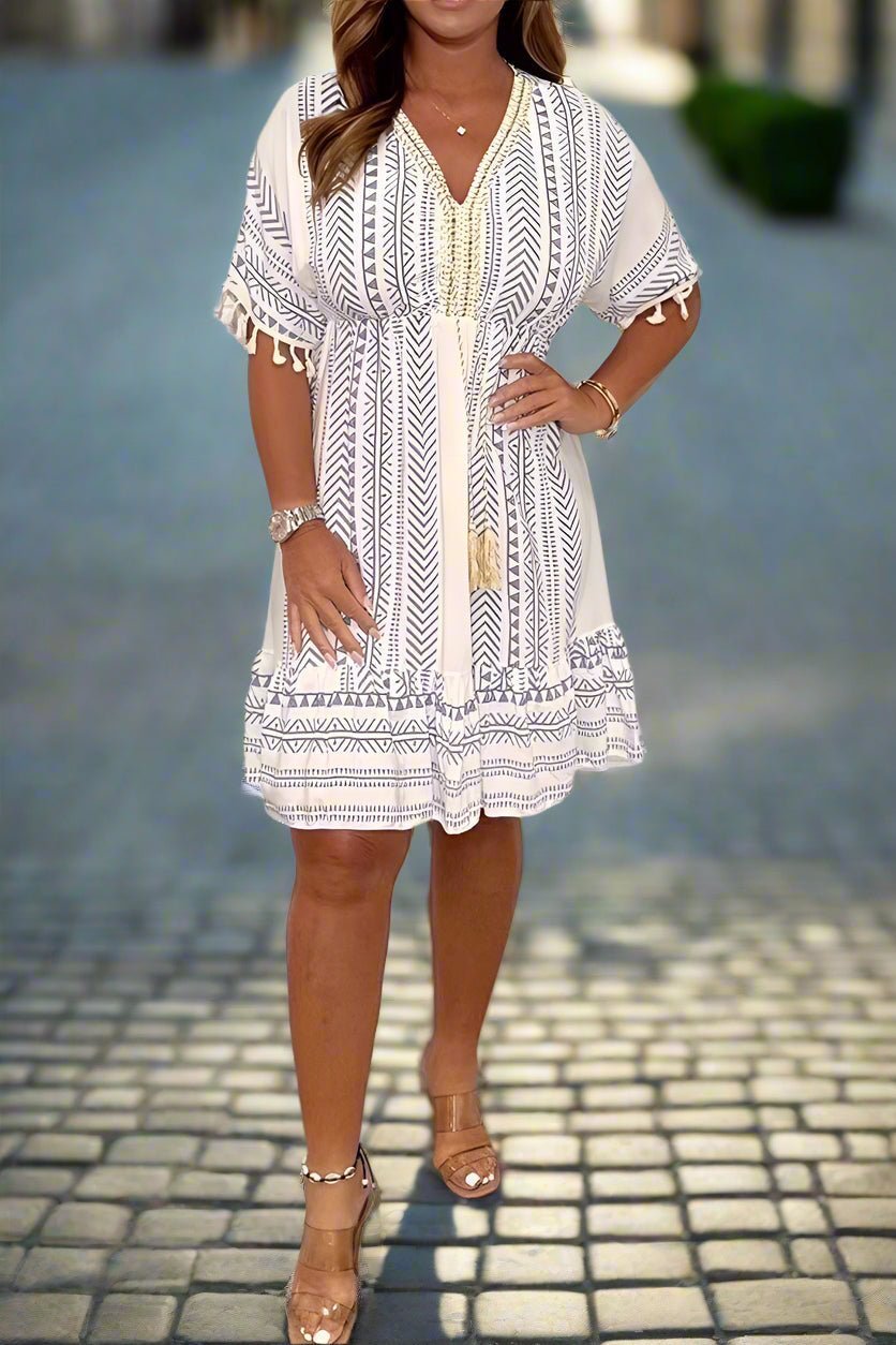 Magdalena | Chic Printed Dress - Nora & Ivy Boutique