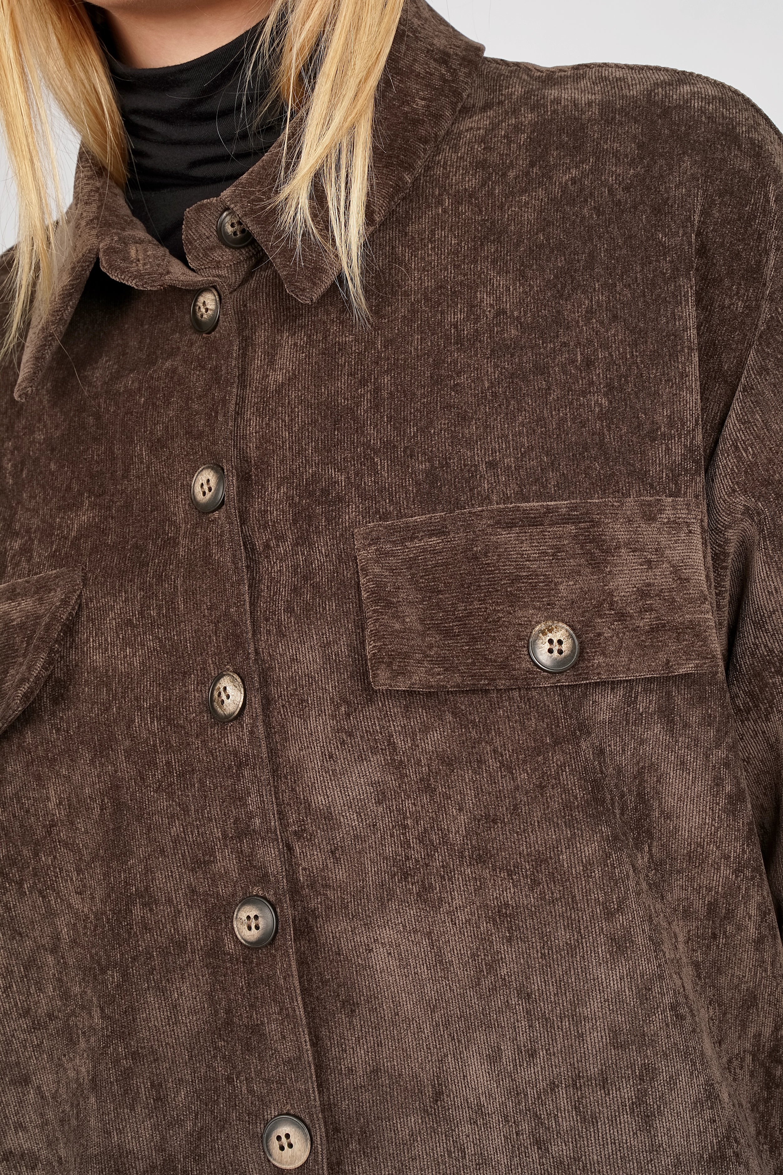 POULA cord overshirt
