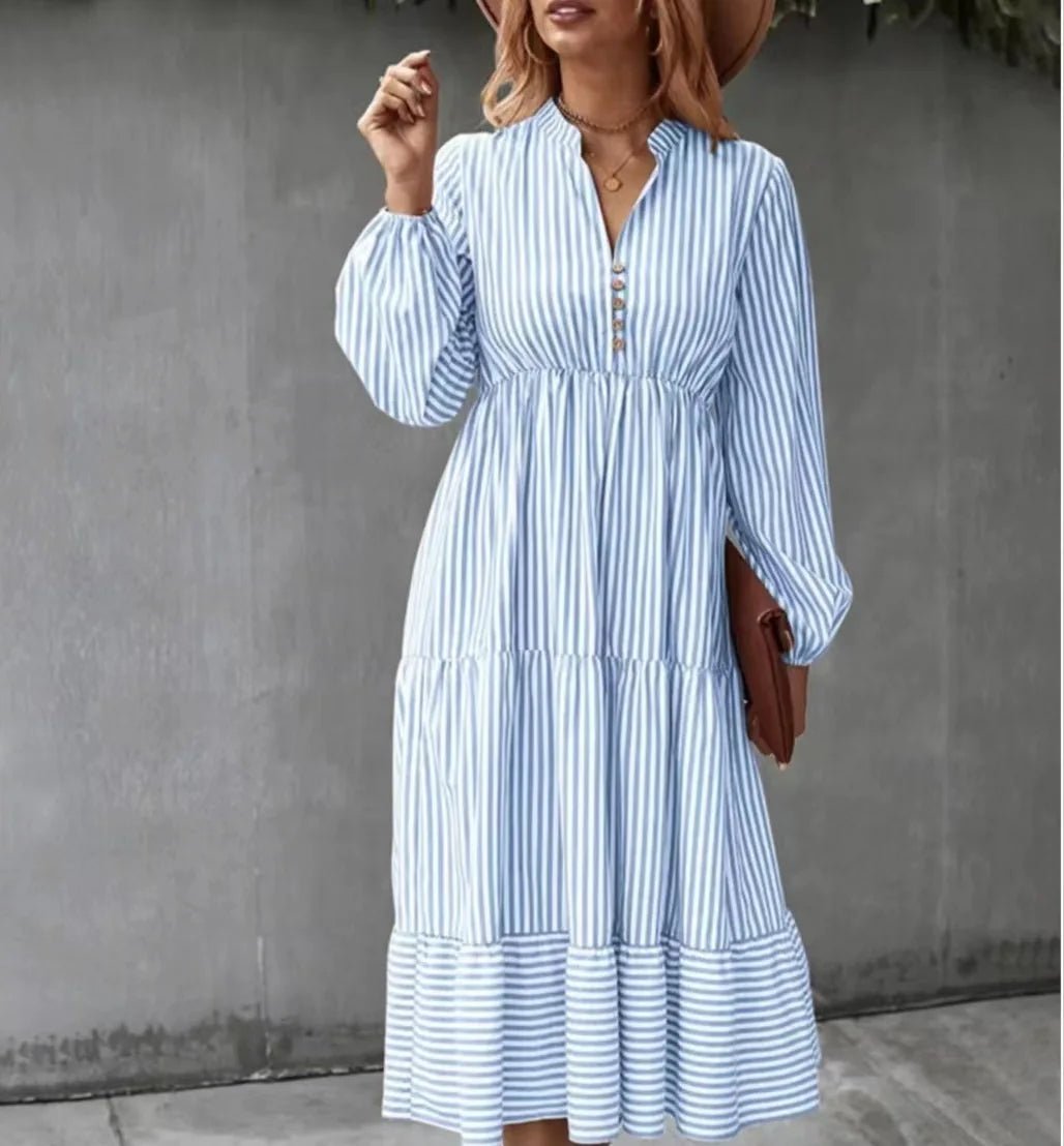 Kaitlyn | Retro Stripe Maxi Dress - Nora & Ivy Boutique
