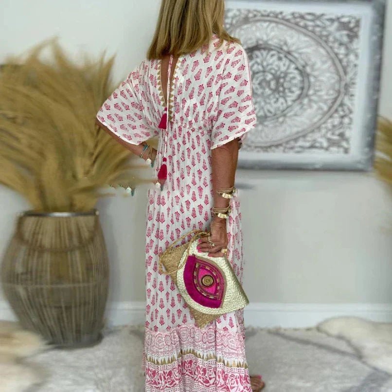 Mariala | Vibrant Bohemian Dress - Nora & Ivy Boutique