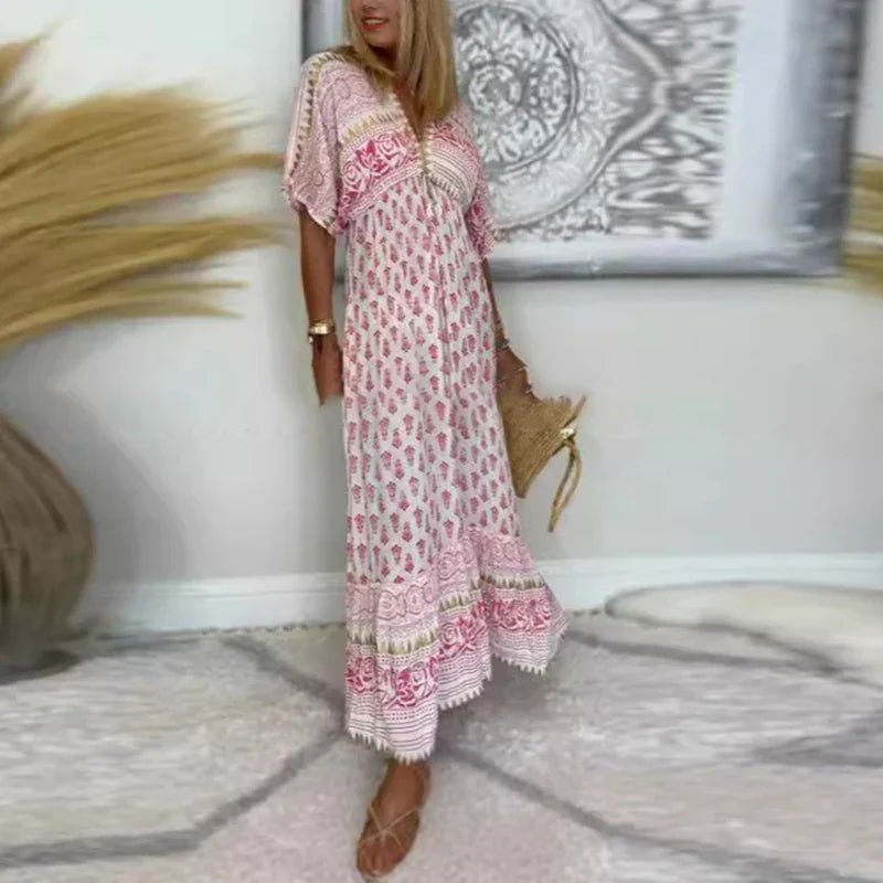 Mariala | Vibrant Bohemian Dress - Nora & Ivy Boutique