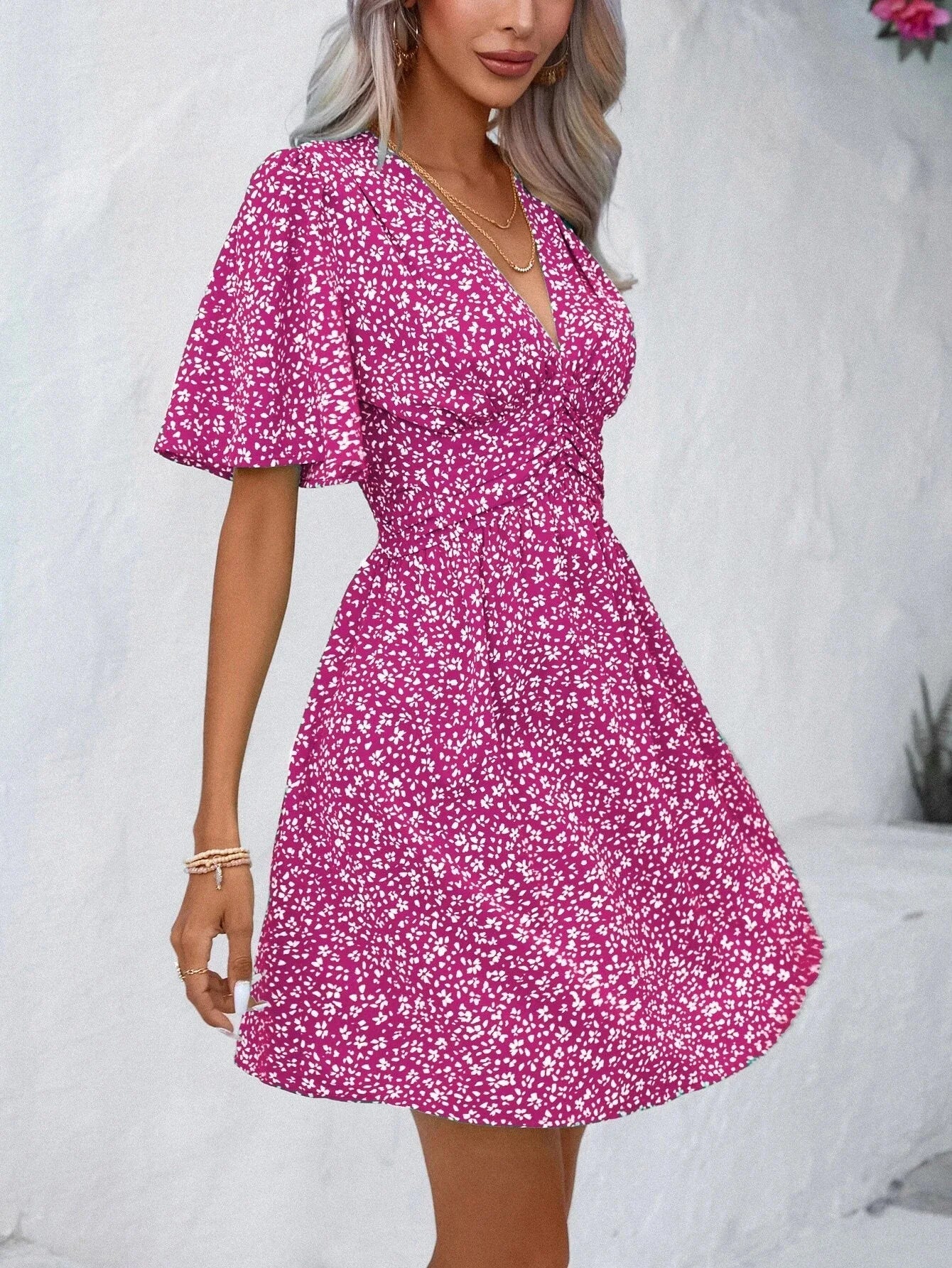 Blakely | Floral Grace Mini Dress - Nora & Ivy Boutique