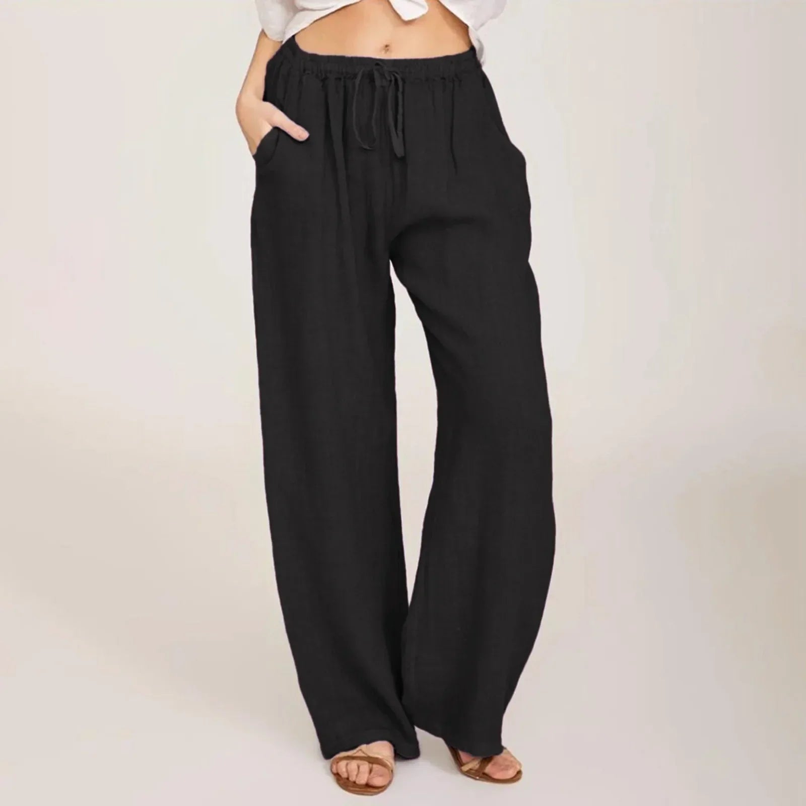 Eliza - Easy Flow Wide - Leg Trousers - Nora & Ivy Boutique