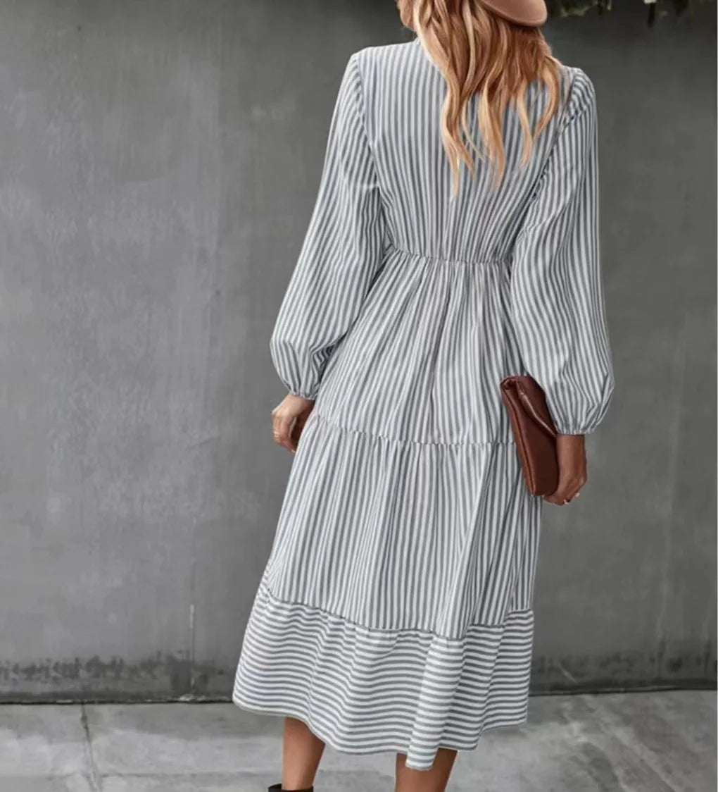 Kaitlyn | Retro Stripe Maxi Dress - Nora & Ivy Boutique