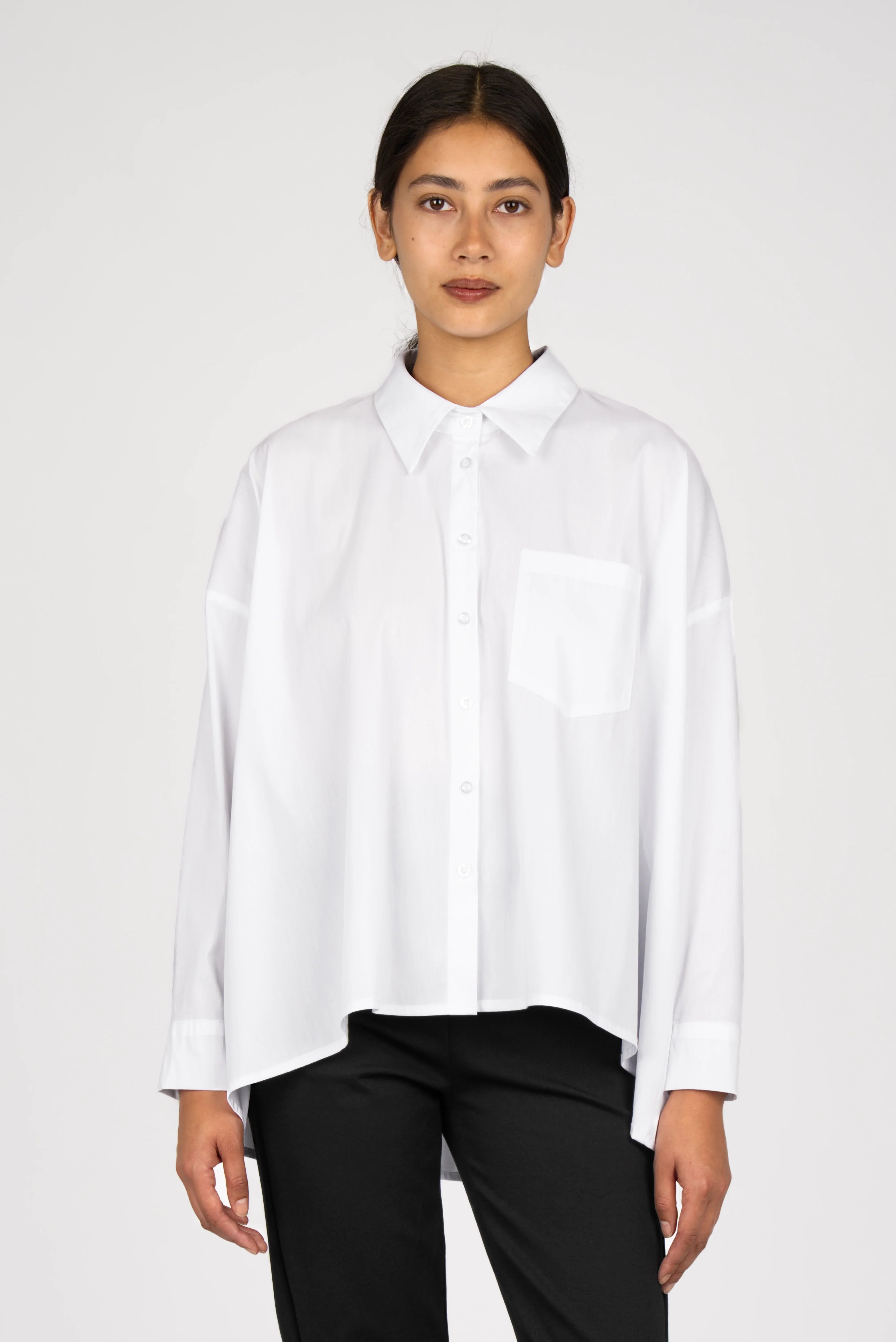 TIALY oversized blouse in poplin