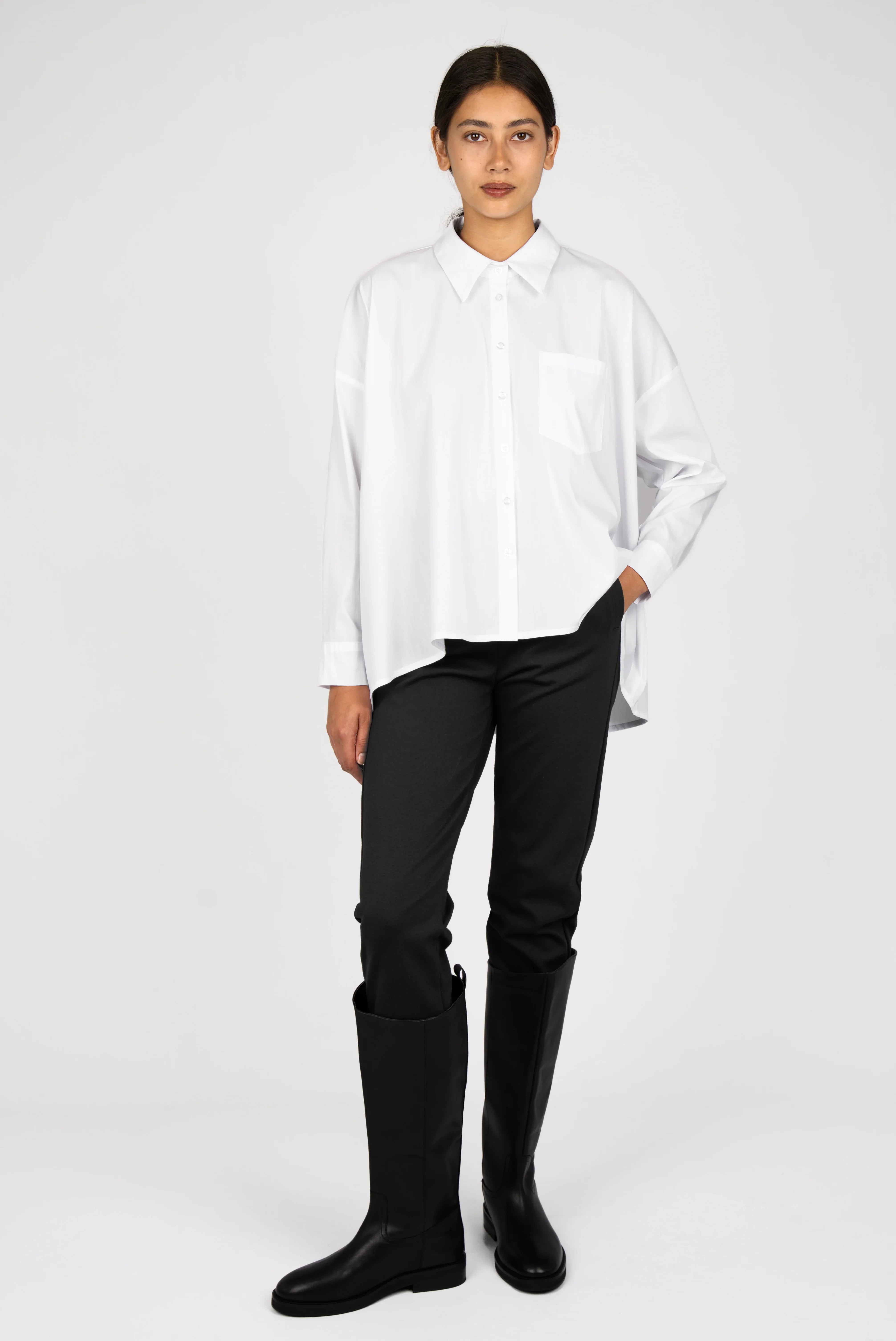 TIALY oversized blouse in poplin