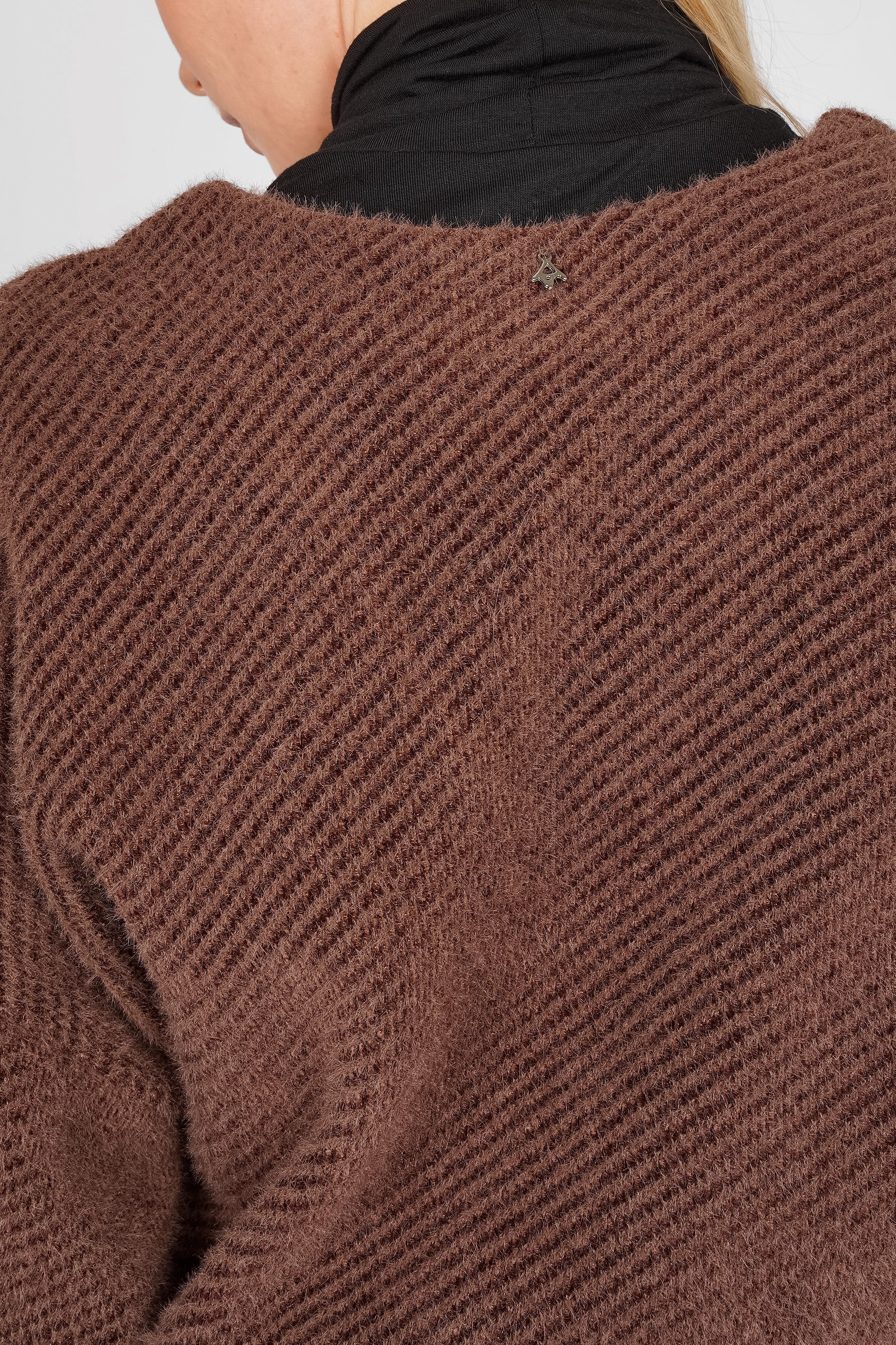 UJALE dress with velvety-soft short-haired fur texture