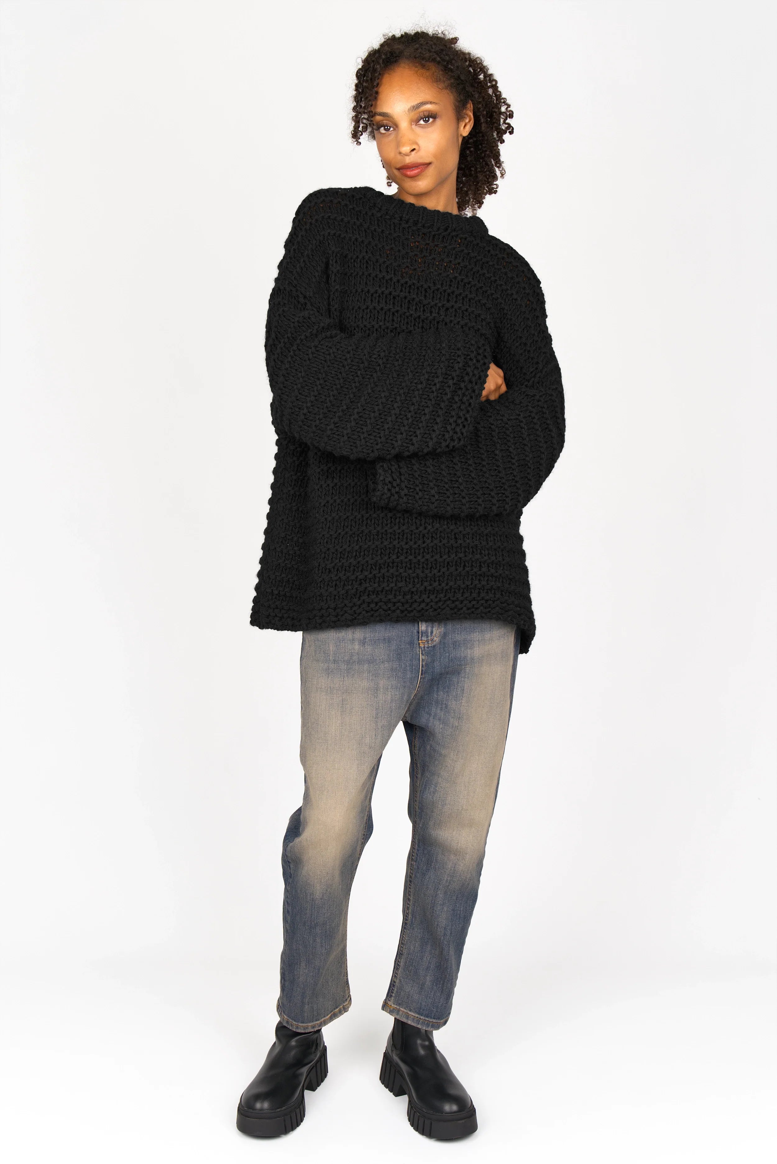 VAILE oversized chunky knit sweater
