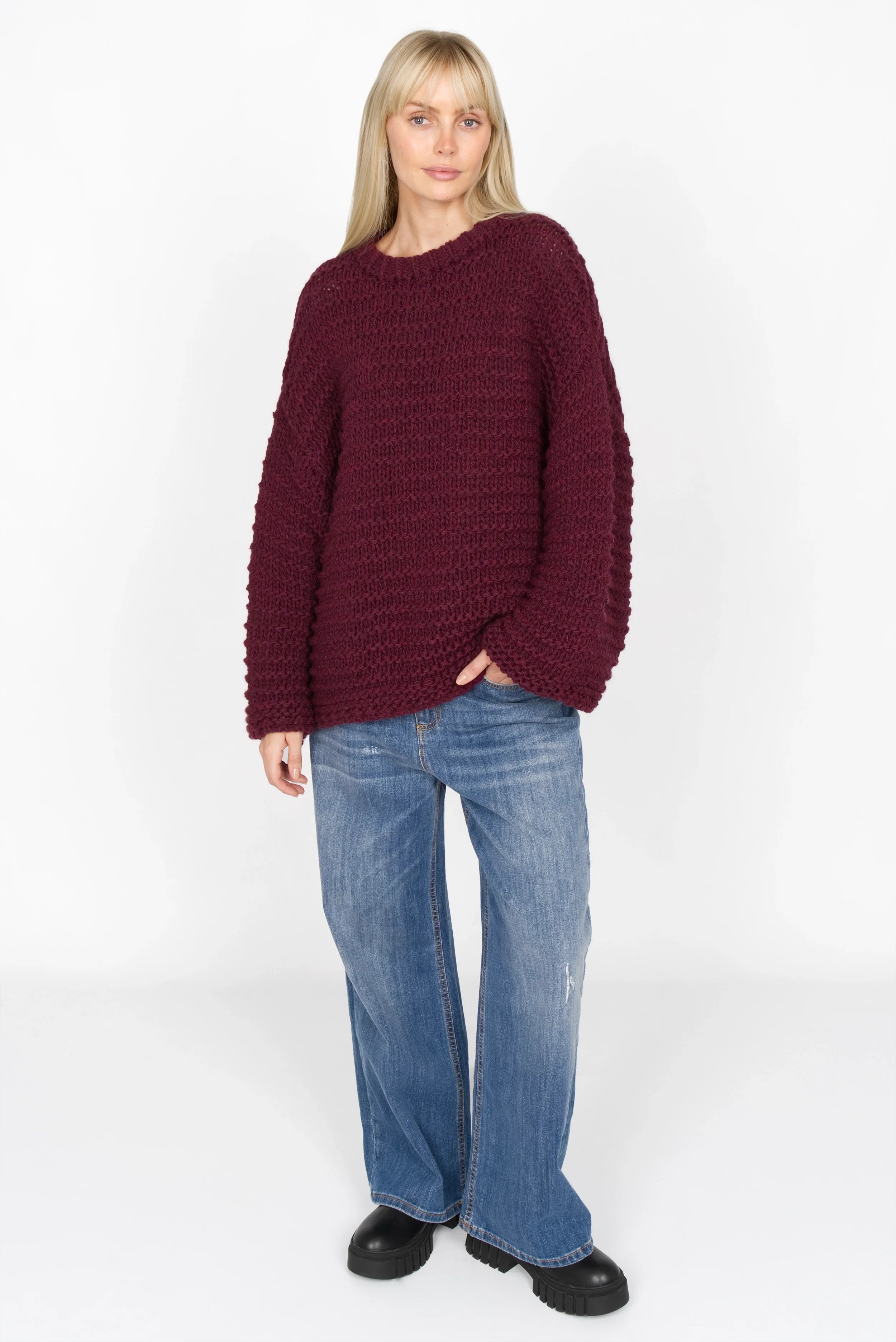 VAILE oversized chunky knit sweater